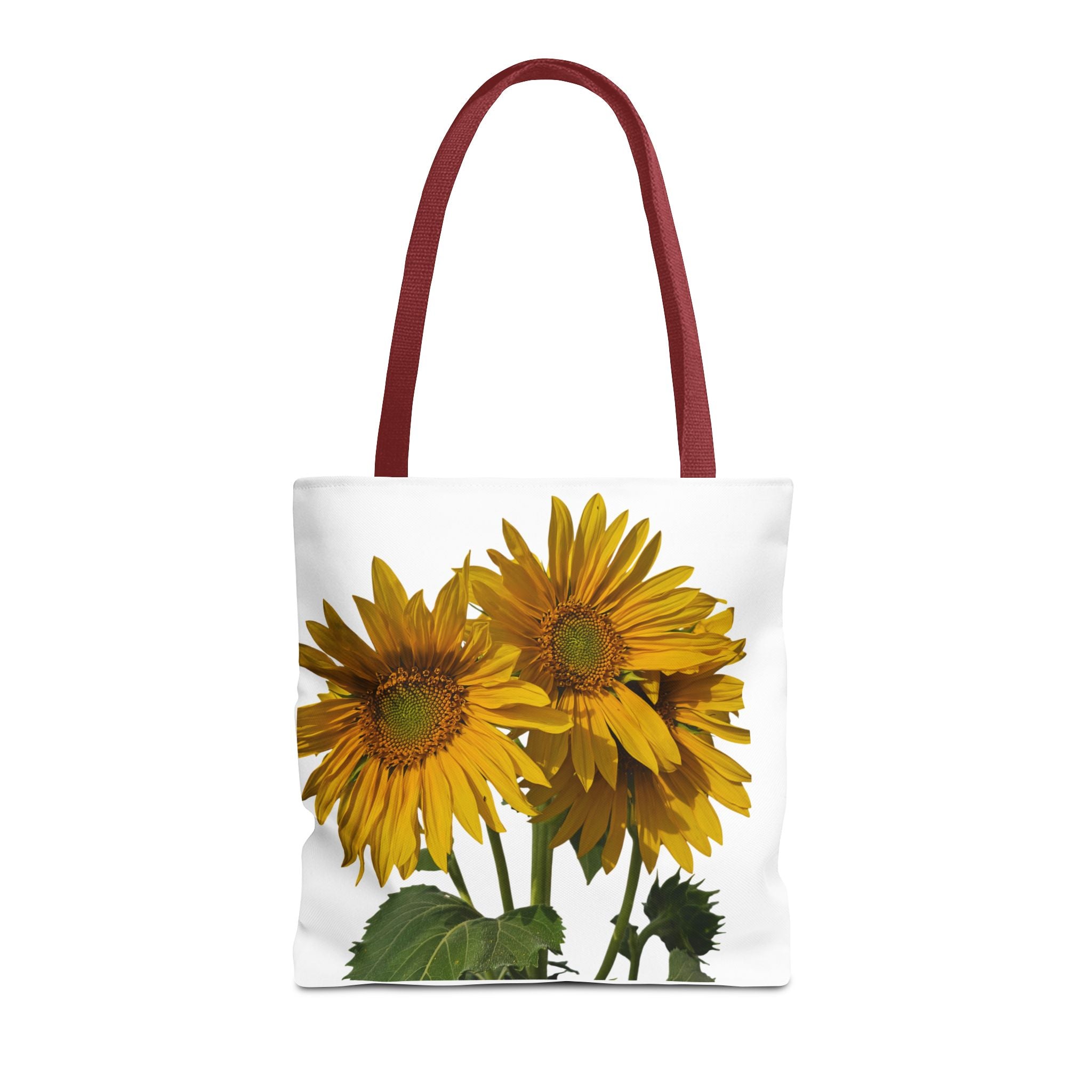 Sunflower Tote Bag — Bright Floral All-Over Print Grocery & Beach Bag