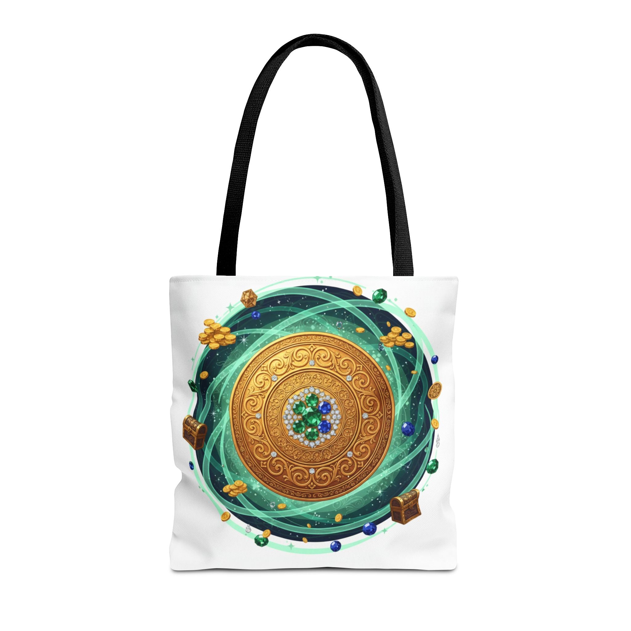 Tote Bag — Celtic Gold Shield Mandala Print Tote