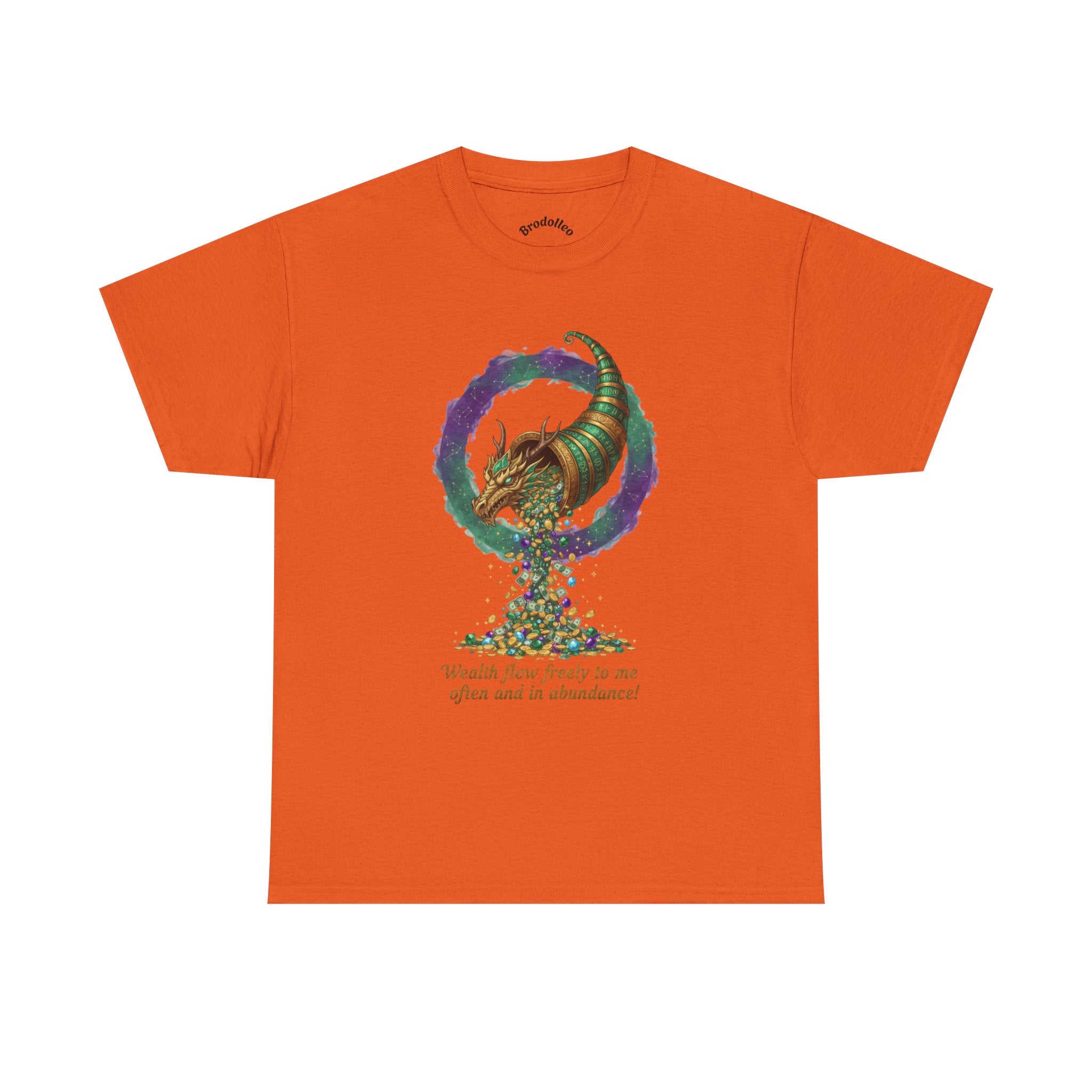 T-Shirt — Cornucopia Wealth Design: "Wealth Flows Freely to Me" Affirmation Tee