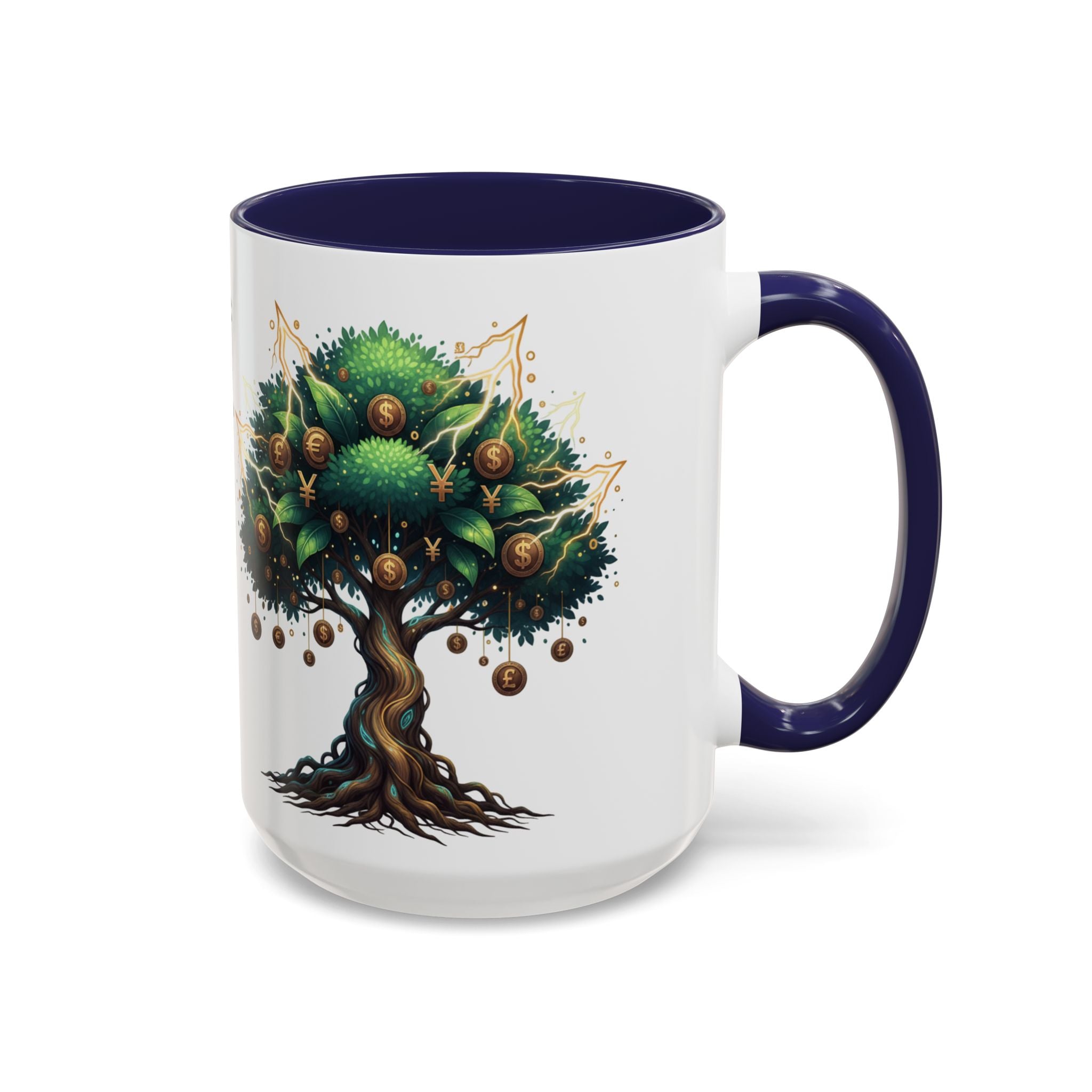 Accent Mug — Money Flows to Me Tree of Abundance Coffee Cup (11/15oz)