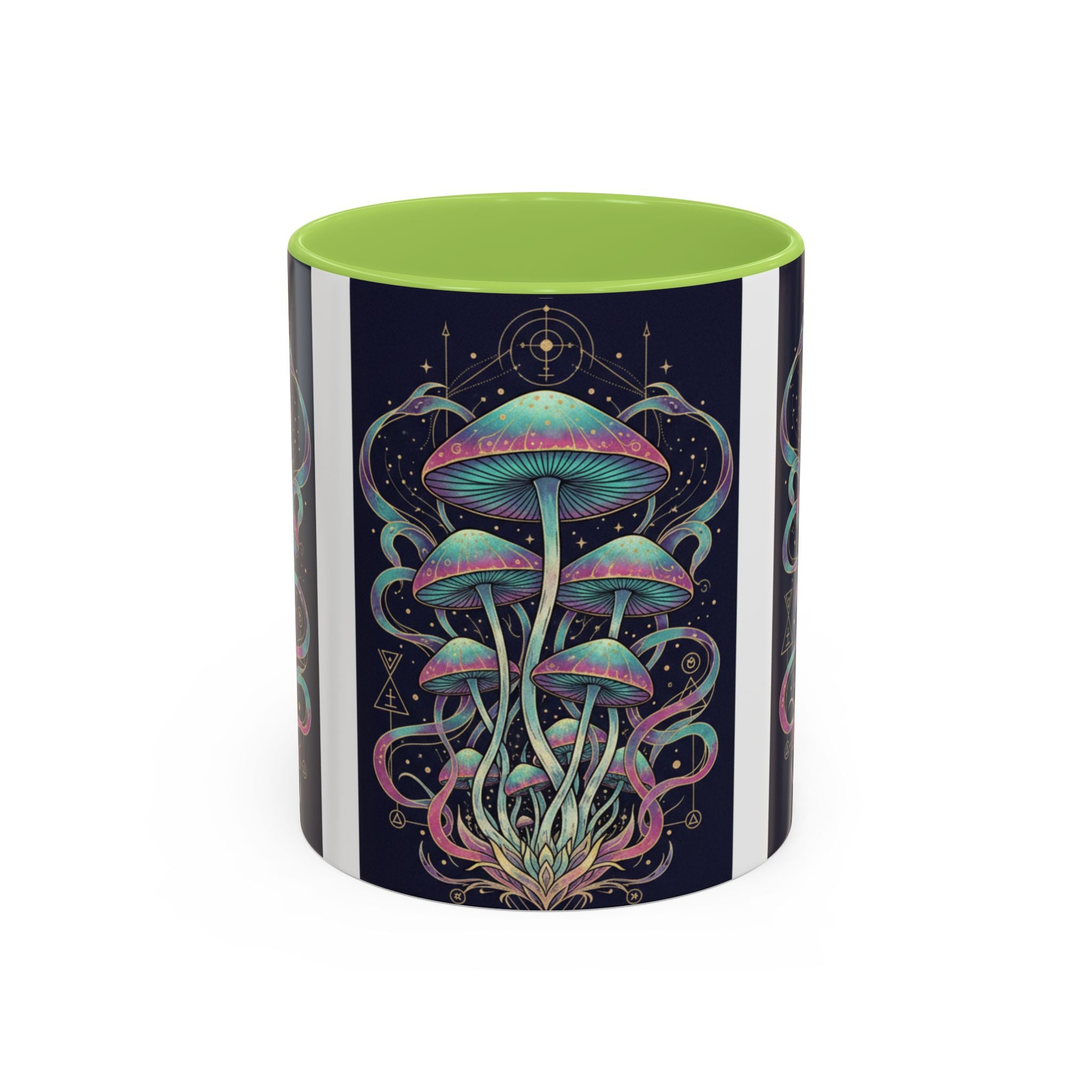 Mystical Mushroom Coffee Mug — Psychedelic Nature Art Accent Mug