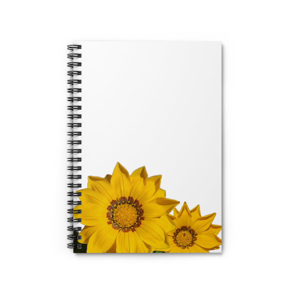 Sunflower Spiral Notebook — Ruled Journal for Notes & School