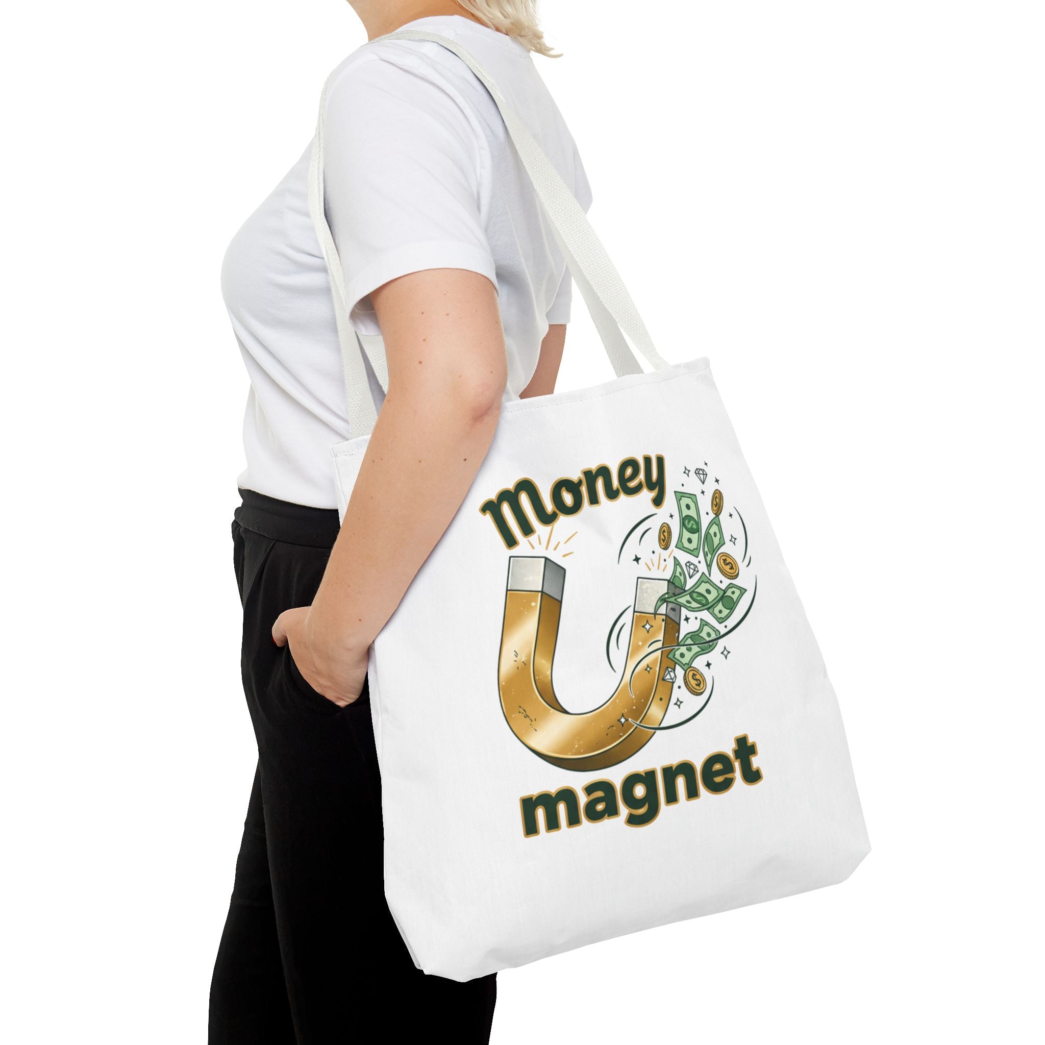 Money Magnet Tote Bag — Funny Luck & Wealth Shopping Tote