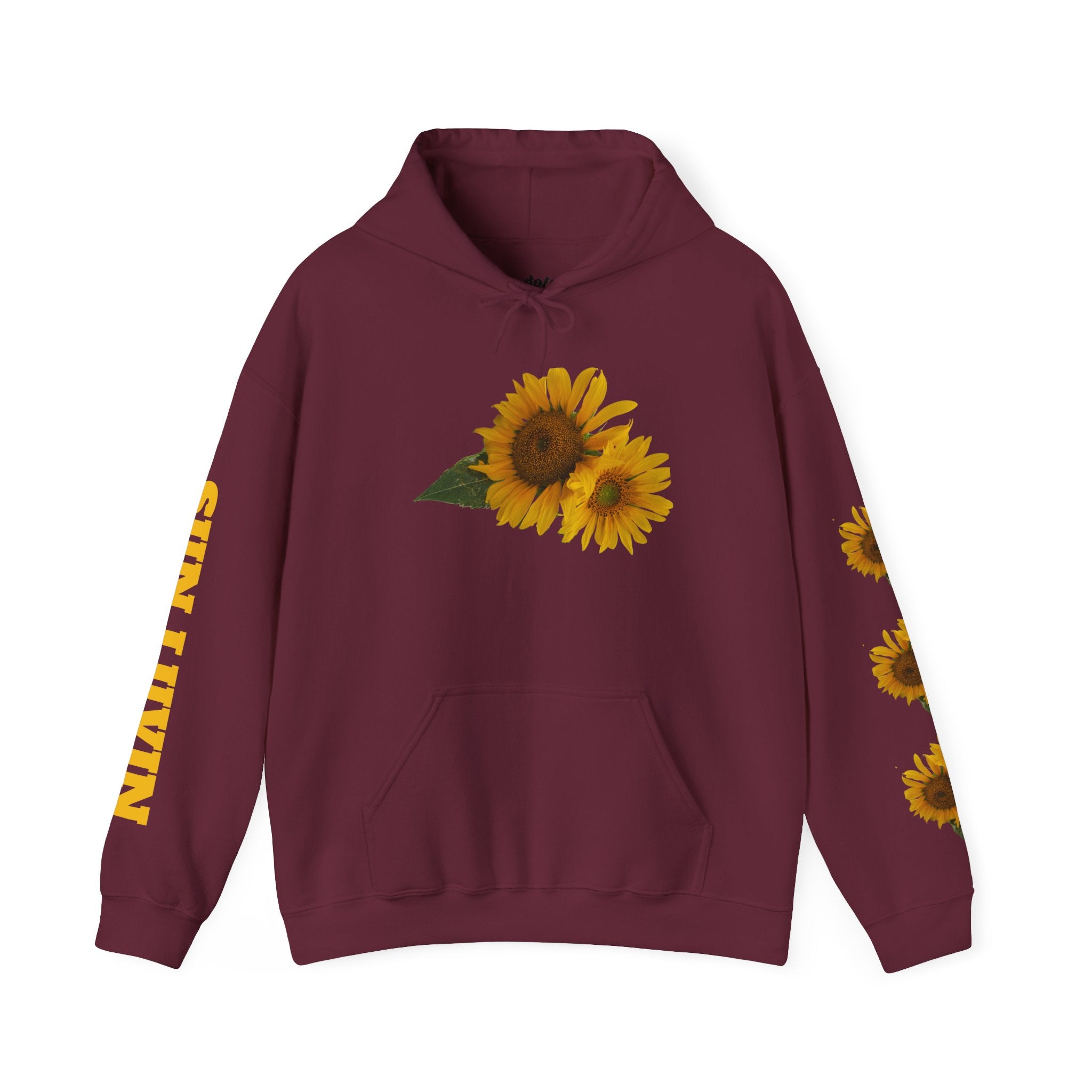 Sunflower Hoodie — "Sun Lovin" Floral Graphic Pullover