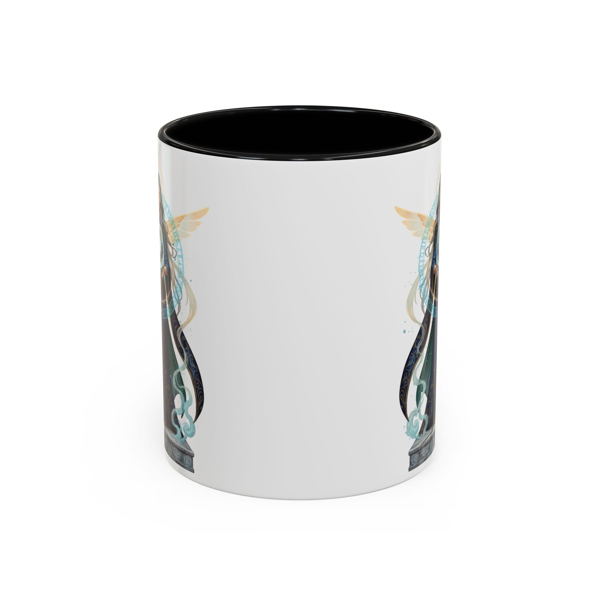 Mystic Oracle Coffee Mug — Woman with Crystal Ball Accent Mug
