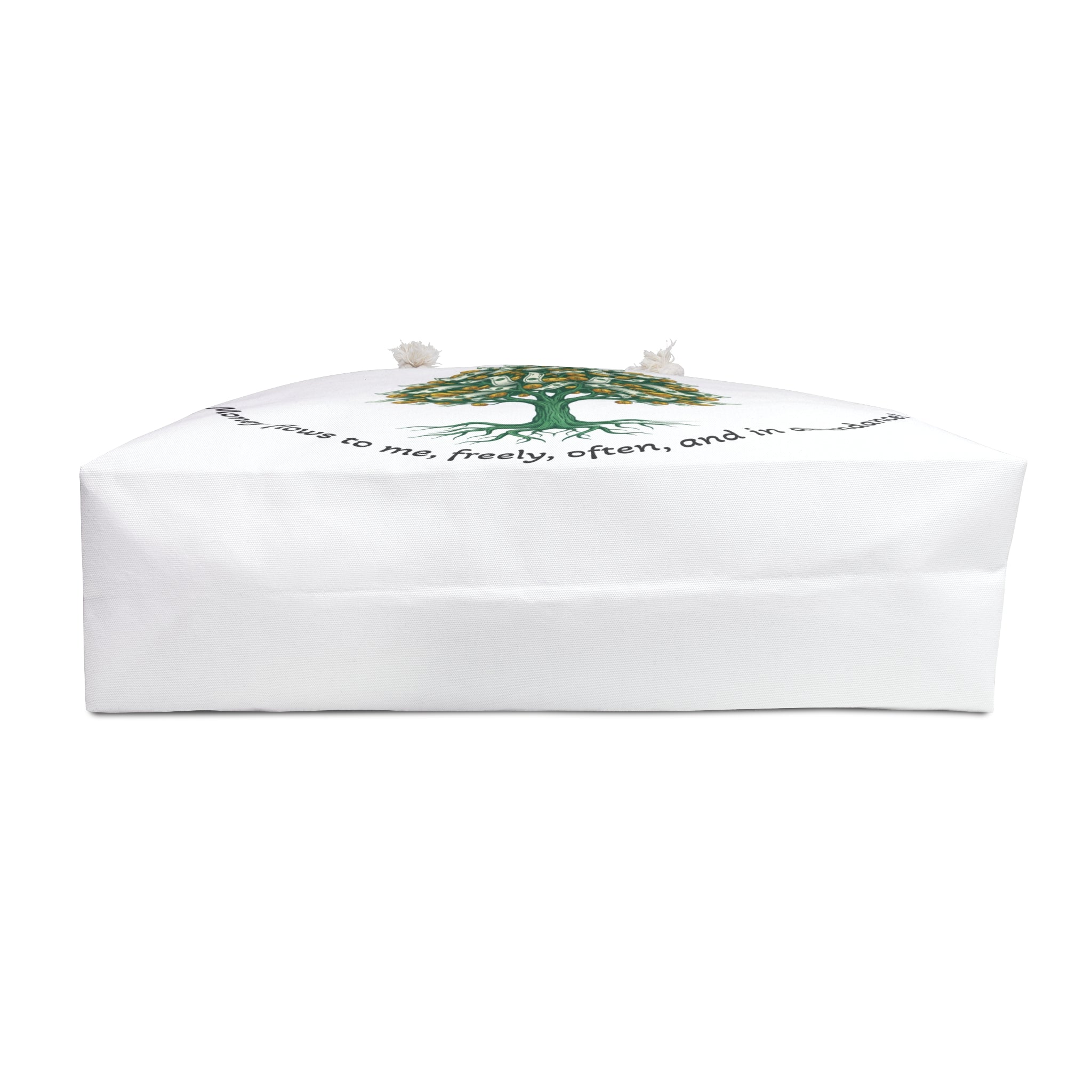 Affirmation Money Tree Weekender Bag — "Money flows to me, freely, often, and in abundance"