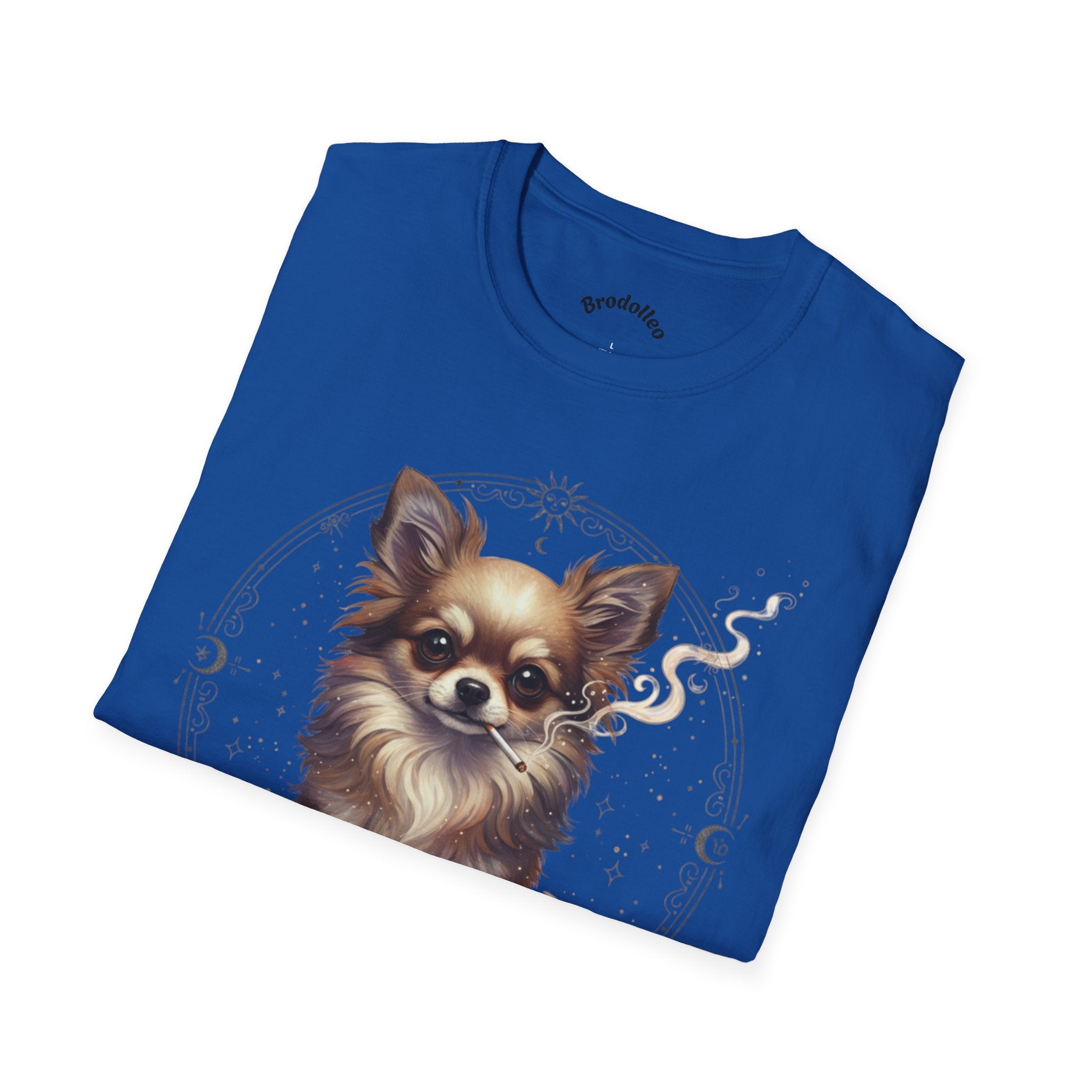 Chihuahua Portrait T-Shirt — Cute Long-Haired Dog Graphic Tee