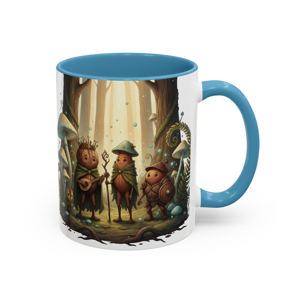 Whimsical Forest Mushroom Mug — Cute Woodland Gnome Coffee Cup