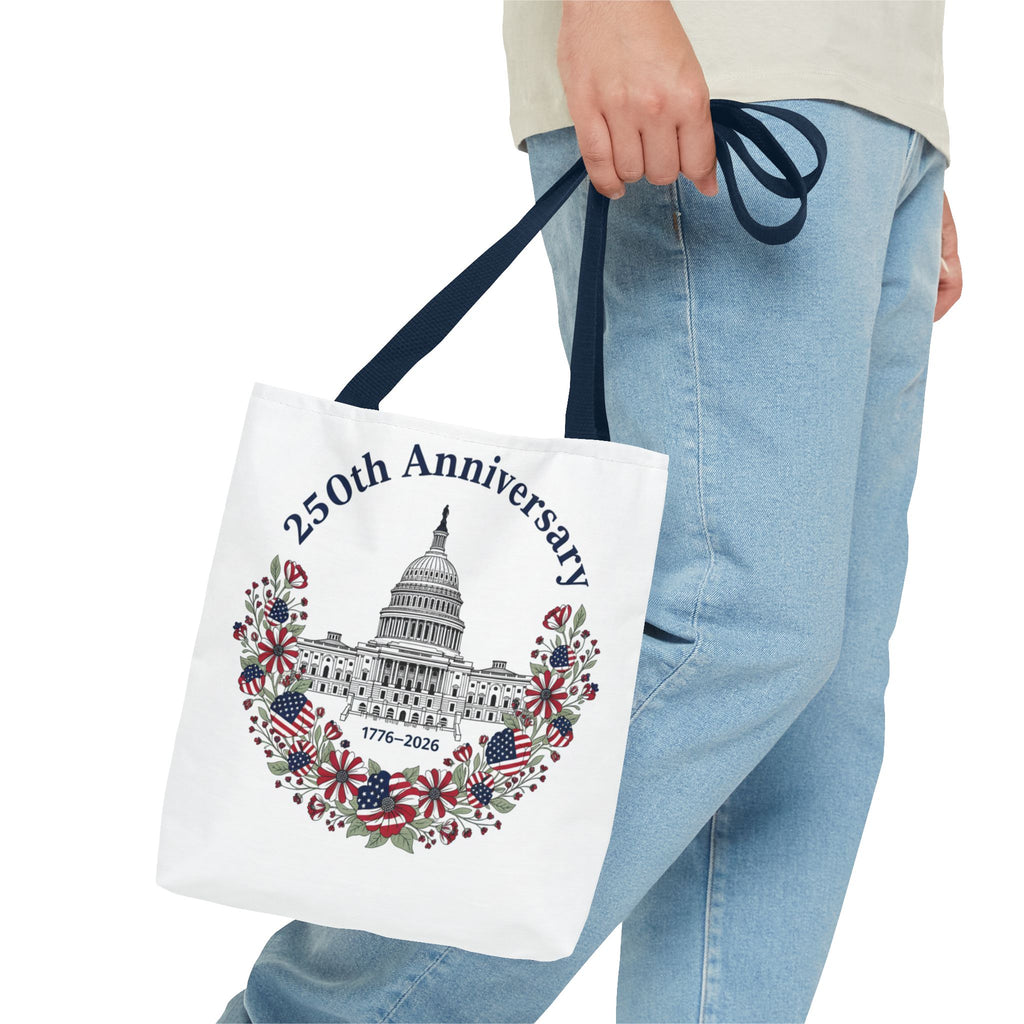 250th Anniversary Capitol Tote Bag — Patriotic USA Commemorative Tote (1776–2026)