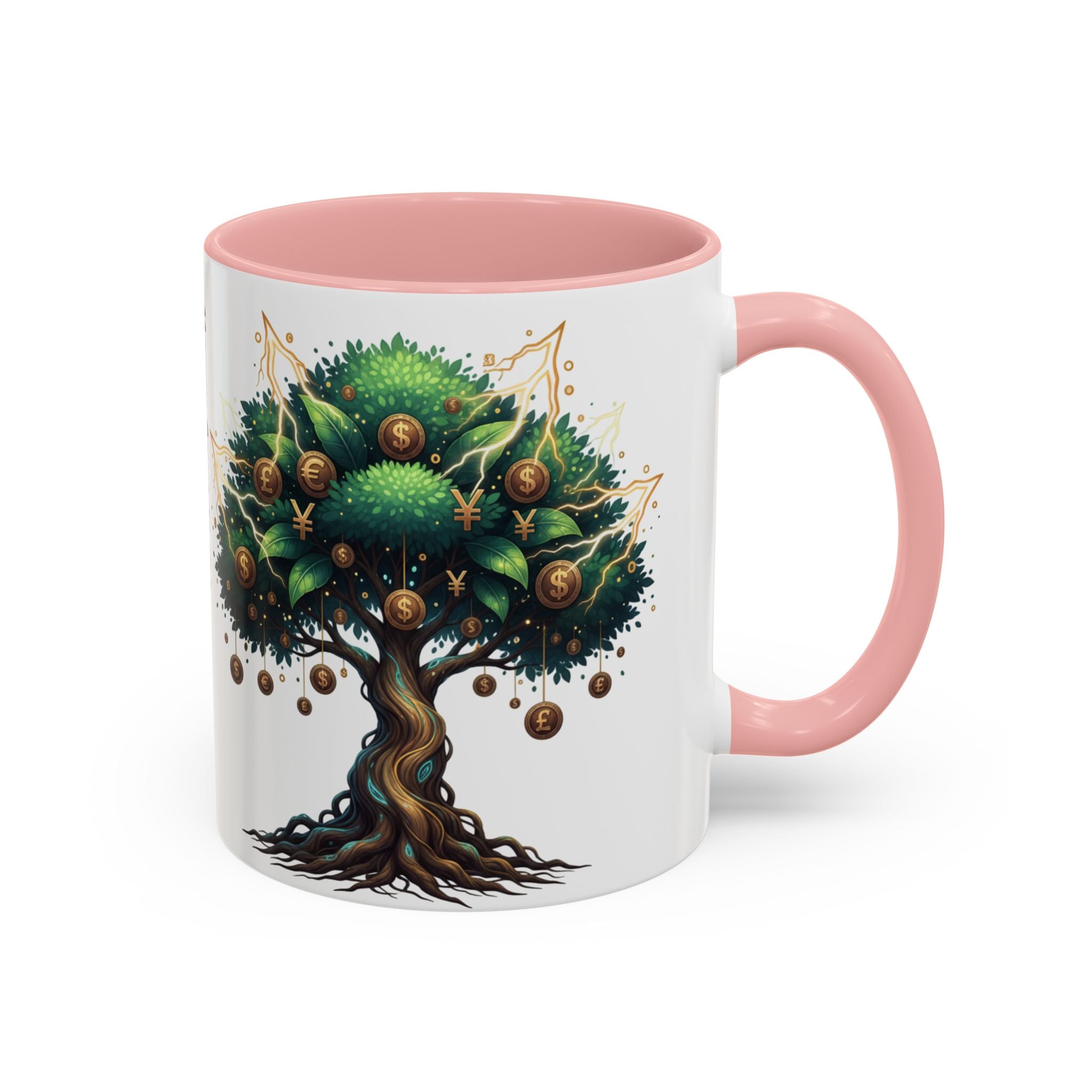 Accent Mug — Money Flows to Me Tree of Abundance Coffee Cup (11/15oz)