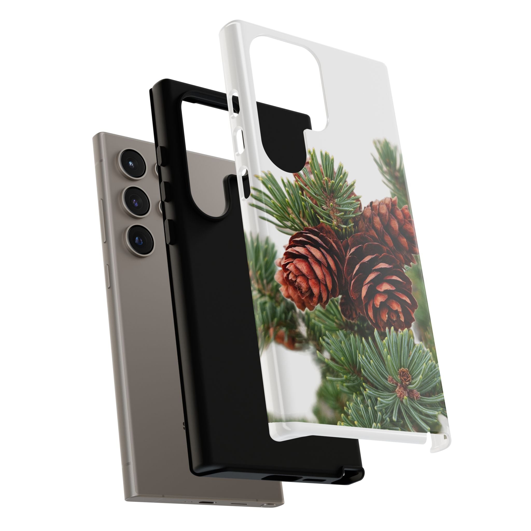 Pinecone Tough Phone Case — Protective Botanical Phone Cover