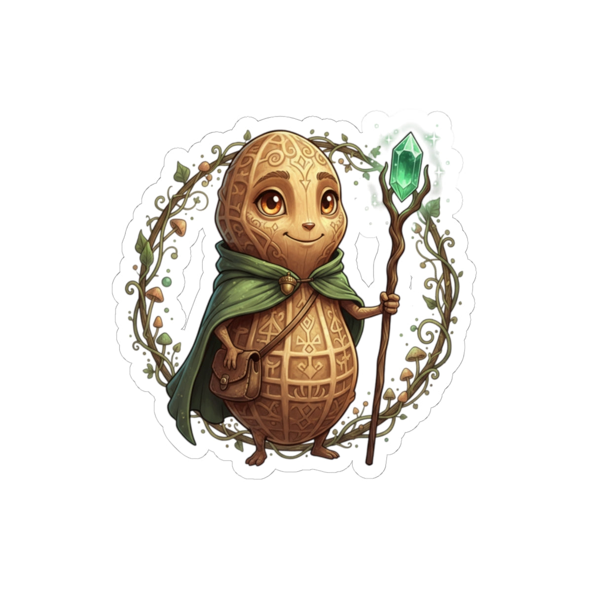 Fantasy Eggling Wizard Sticker — Cute Kiss-Cut Vinyl Sticker