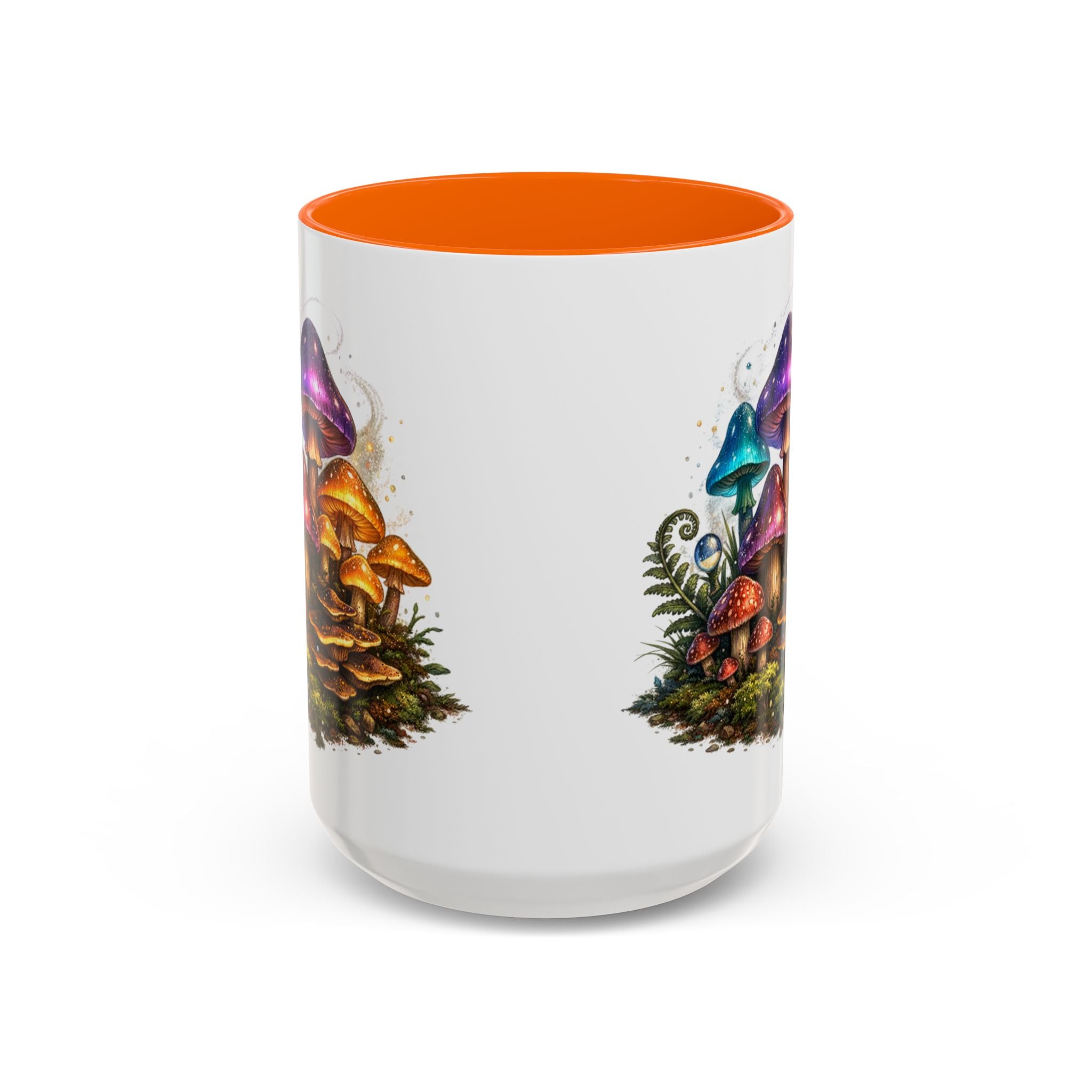 Colorful Fantasy Mushroom Coffee Mug — Accent Ceramic 11/15oz