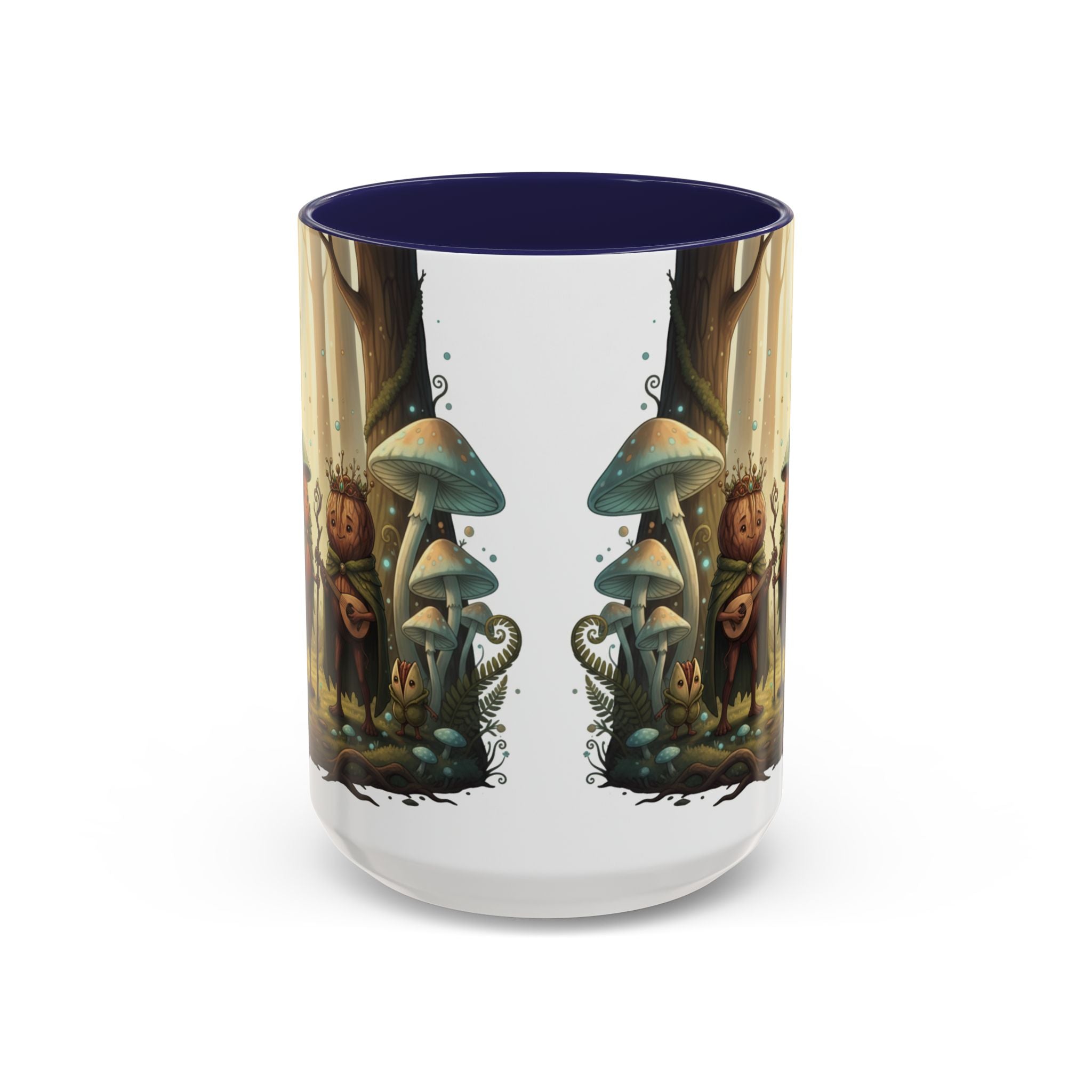 Whimsical Forest Mushroom Mug — Cute Woodland Gnome Coffee Cup