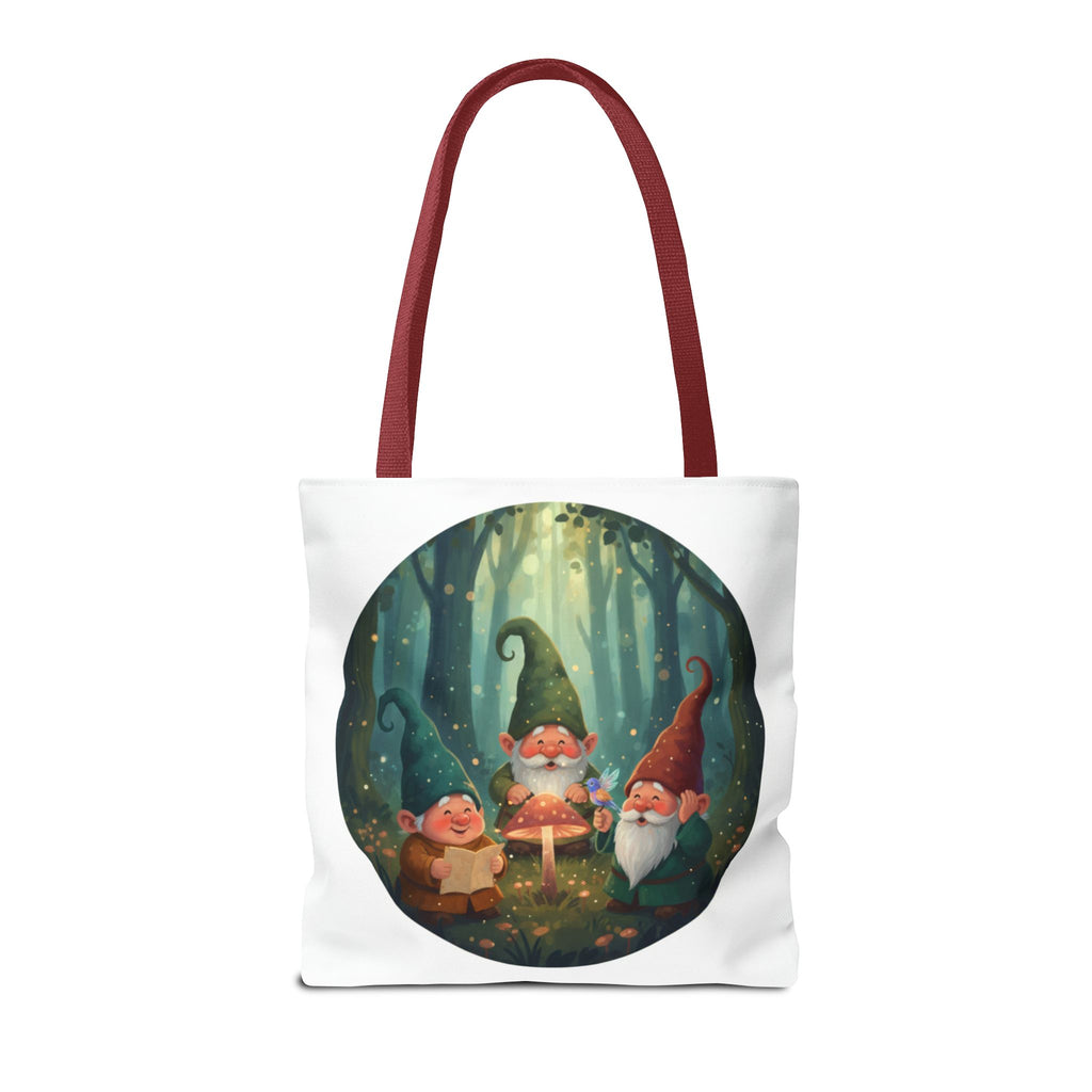 Gnome Forest Tote Bag — Magical Woodland Gnomes All-Over Print