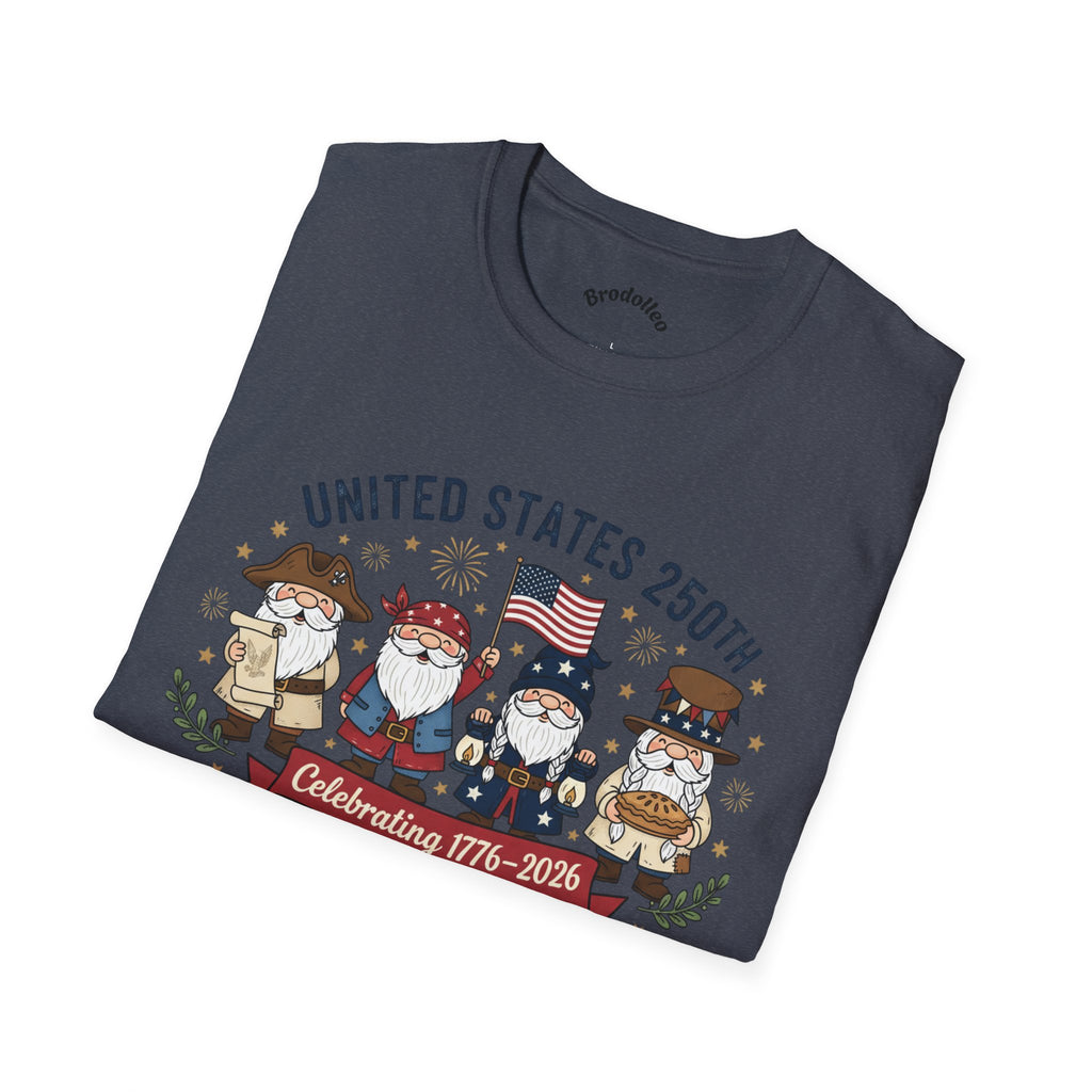 United States 250th Anniversary Patriotic Gnome T-Shirt – Celebrating 1776–2026