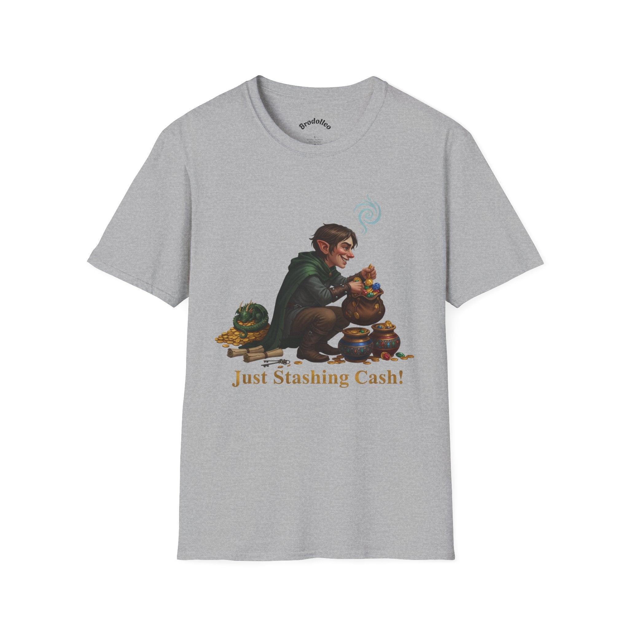 Money Stash T-Shirt — "Just Stashing Cash!" Fantasy Comfort Tee