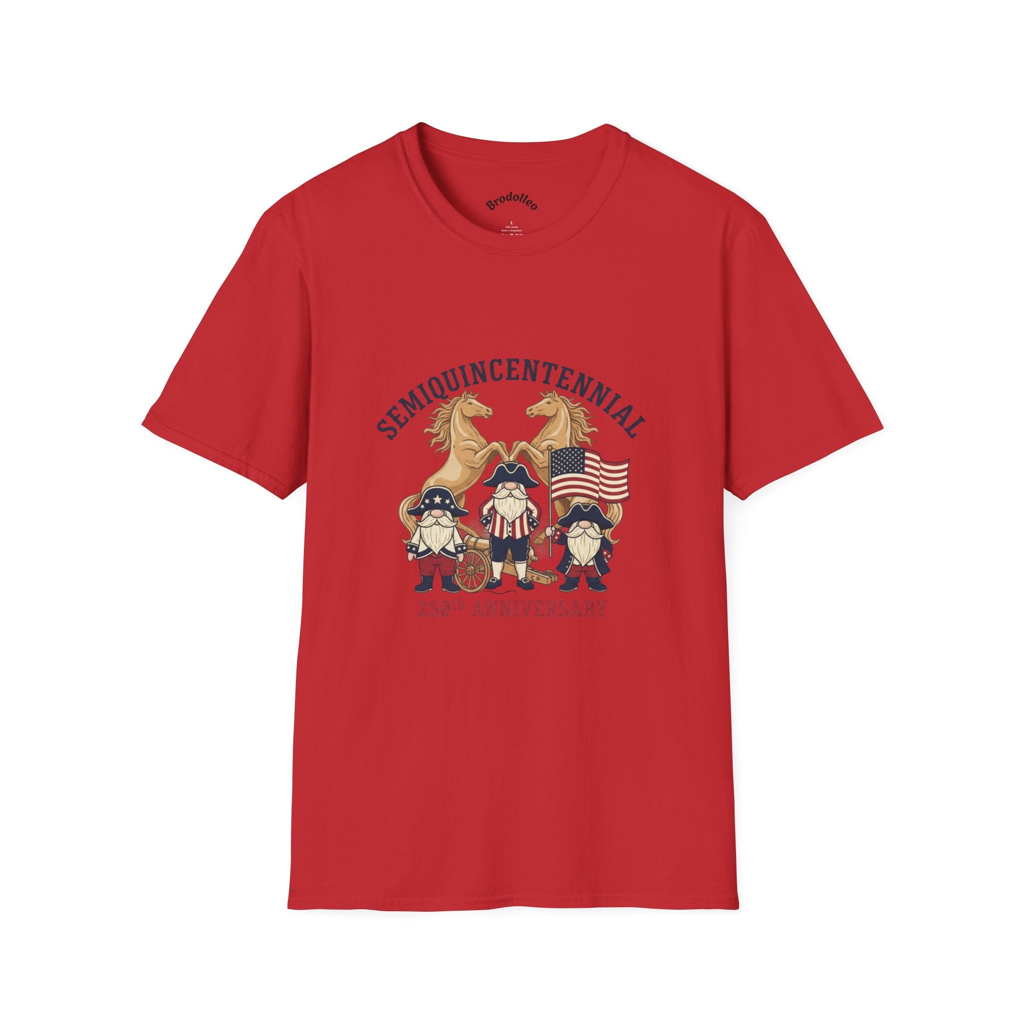 Semiquincentennial 250th Anniversary Patriotic T-Shirt — American Flag & Eagle Design