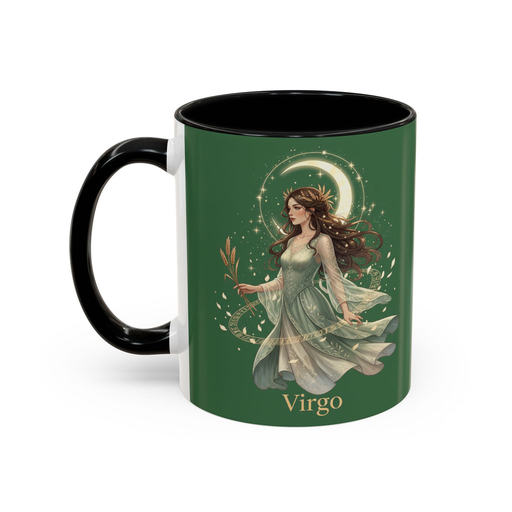 Virgo Zodiac Accent Coffee Mug — Astrological Virgo Gift (11/15oz)