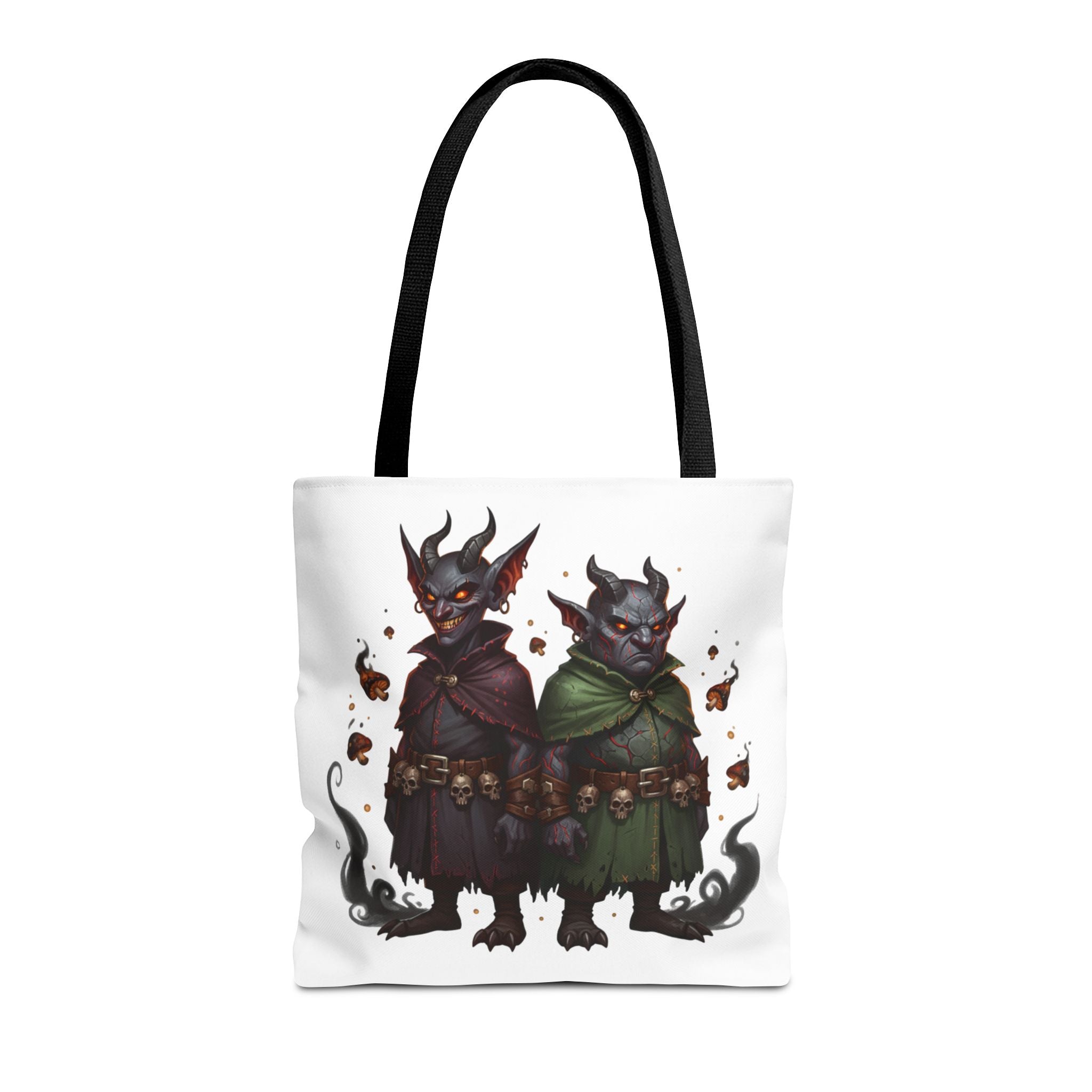 Tote Bag — Cute Dark Demon Duo Illustration Tote