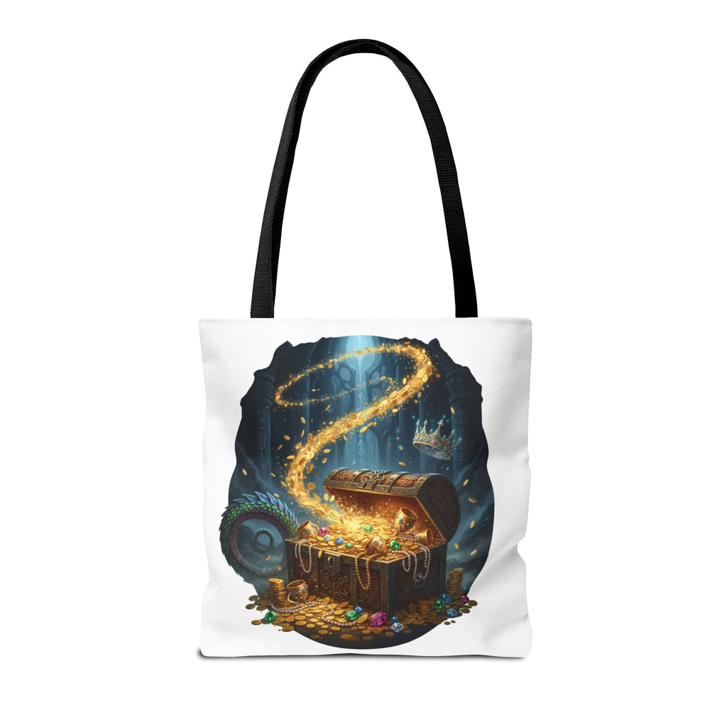 Magic Treasure Chest Tote Bag — Fantasy Pirate Gold Illustration Tote
