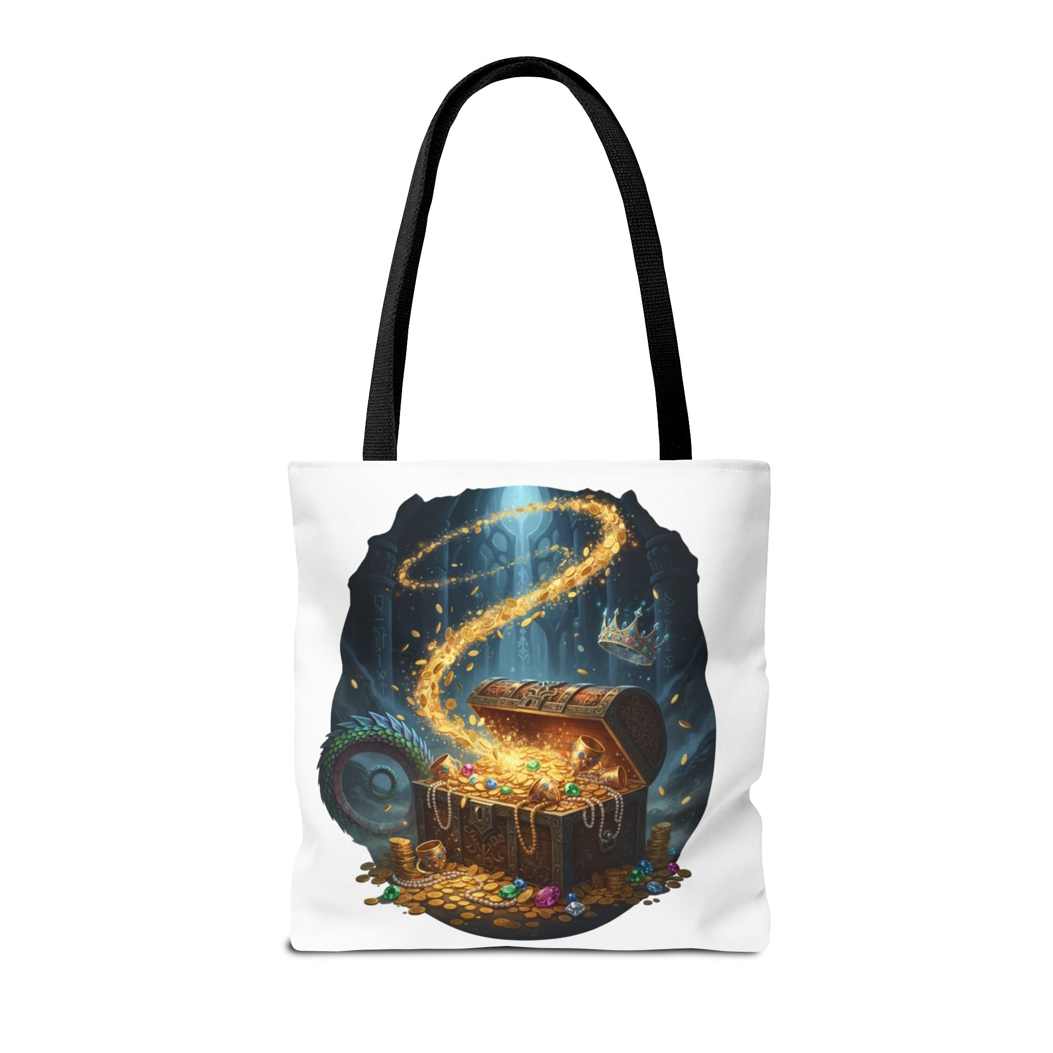 Magic Treasure Chest Tote Bag — Fantasy Pirate Gold Illustration Tote