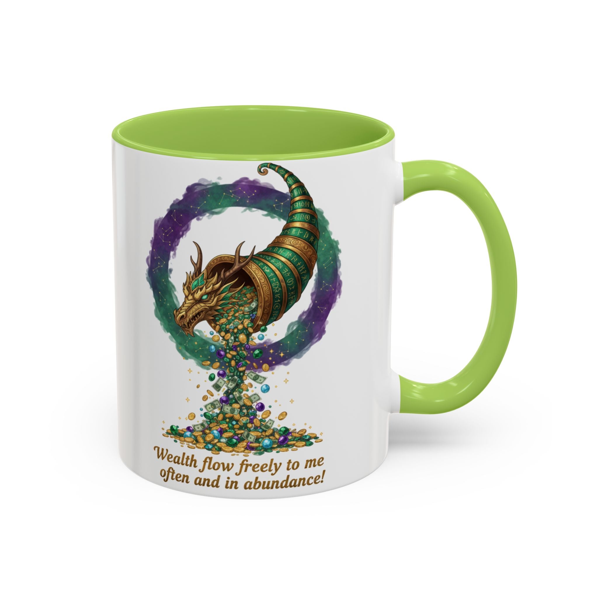 Cornucopia Wealth Coffee Mug — "Wealth flow freely to me often and in abundance!"