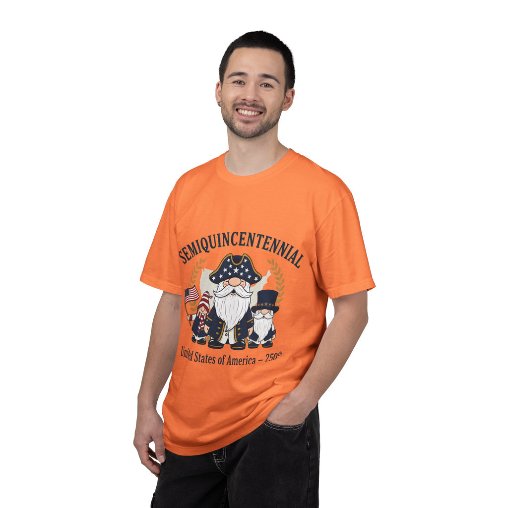 Semiquincentennial Gnome Family T-shirt | USA 250th Independence Design