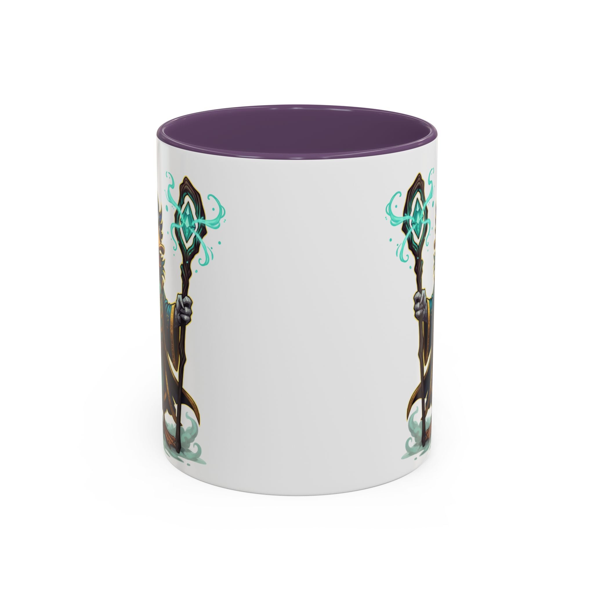 Mage Duck Coffee Mug — Fantasy Wizard Duck Illustration Accent Mug (11/15oz)