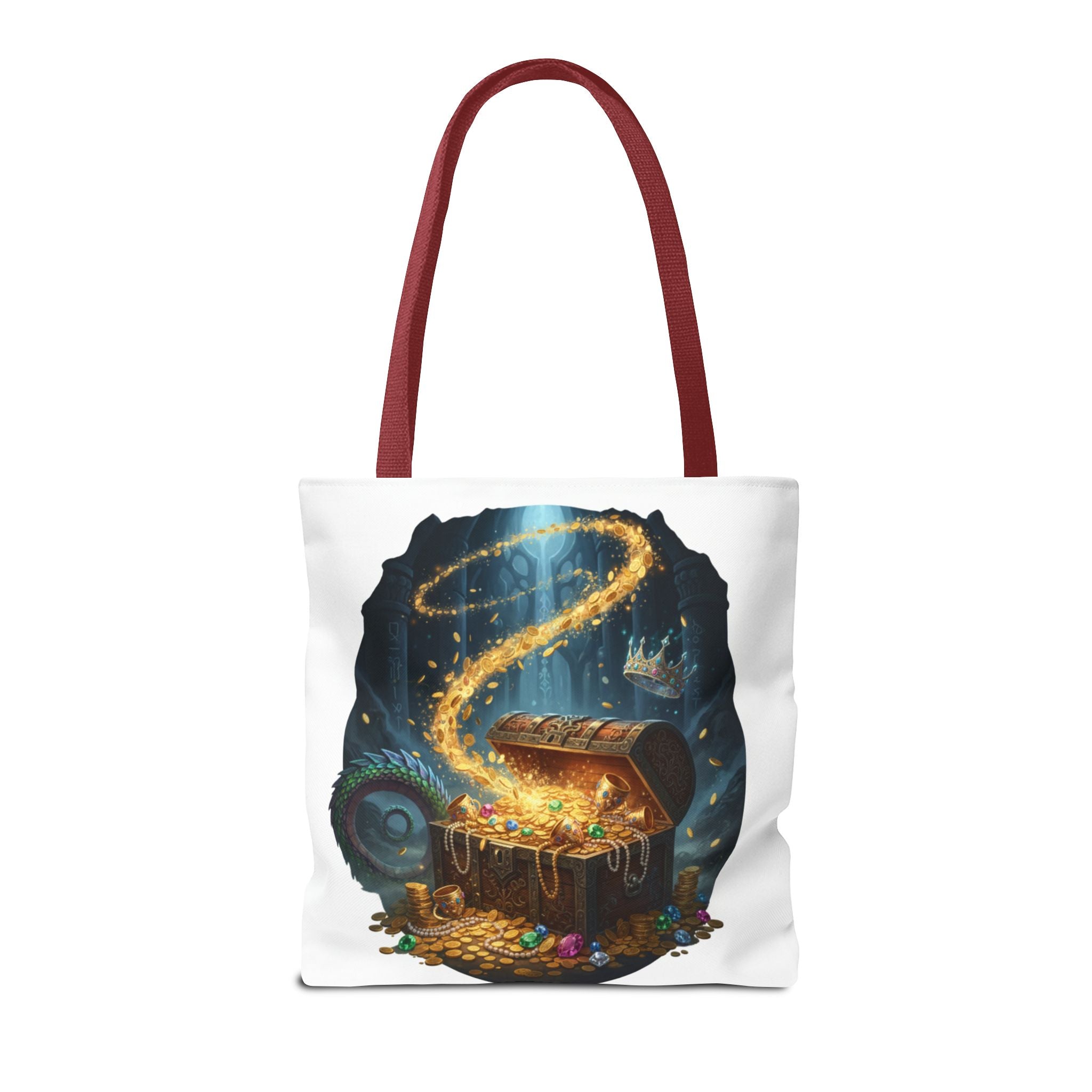 Magic Treasure Chest Tote Bag — Fantasy Pirate Gold Illustration Tote