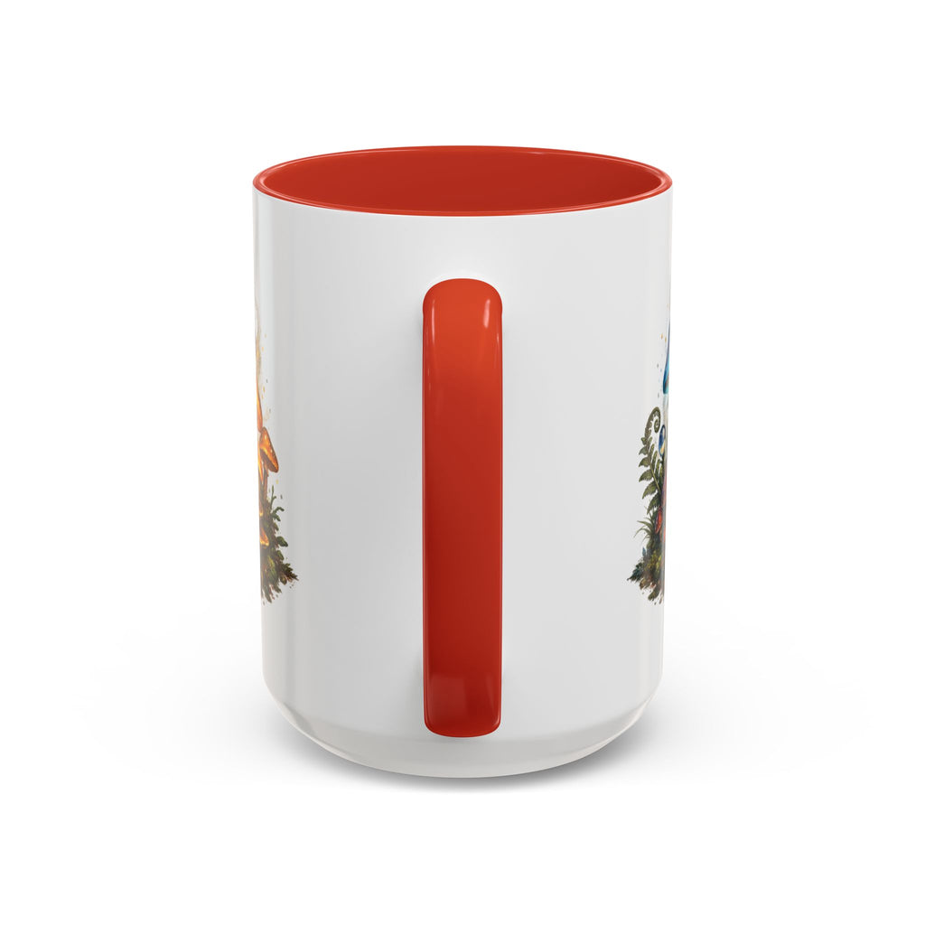 Colorful Fantasy Mushroom Coffee Mug — Accent Ceramic 11/15oz