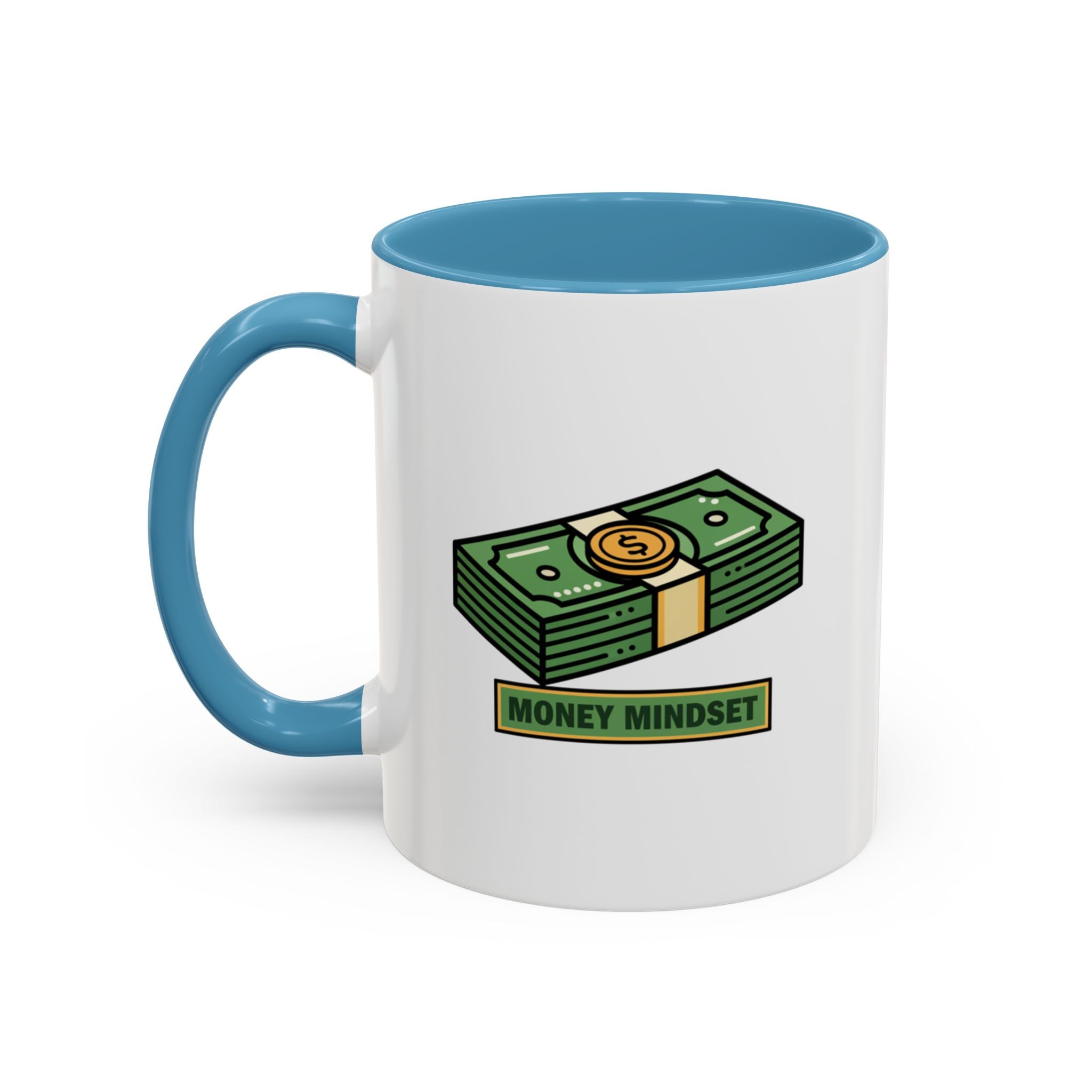 Money Mindset Coffee Mug — Stack of Cash Accent Mug (11/15oz)