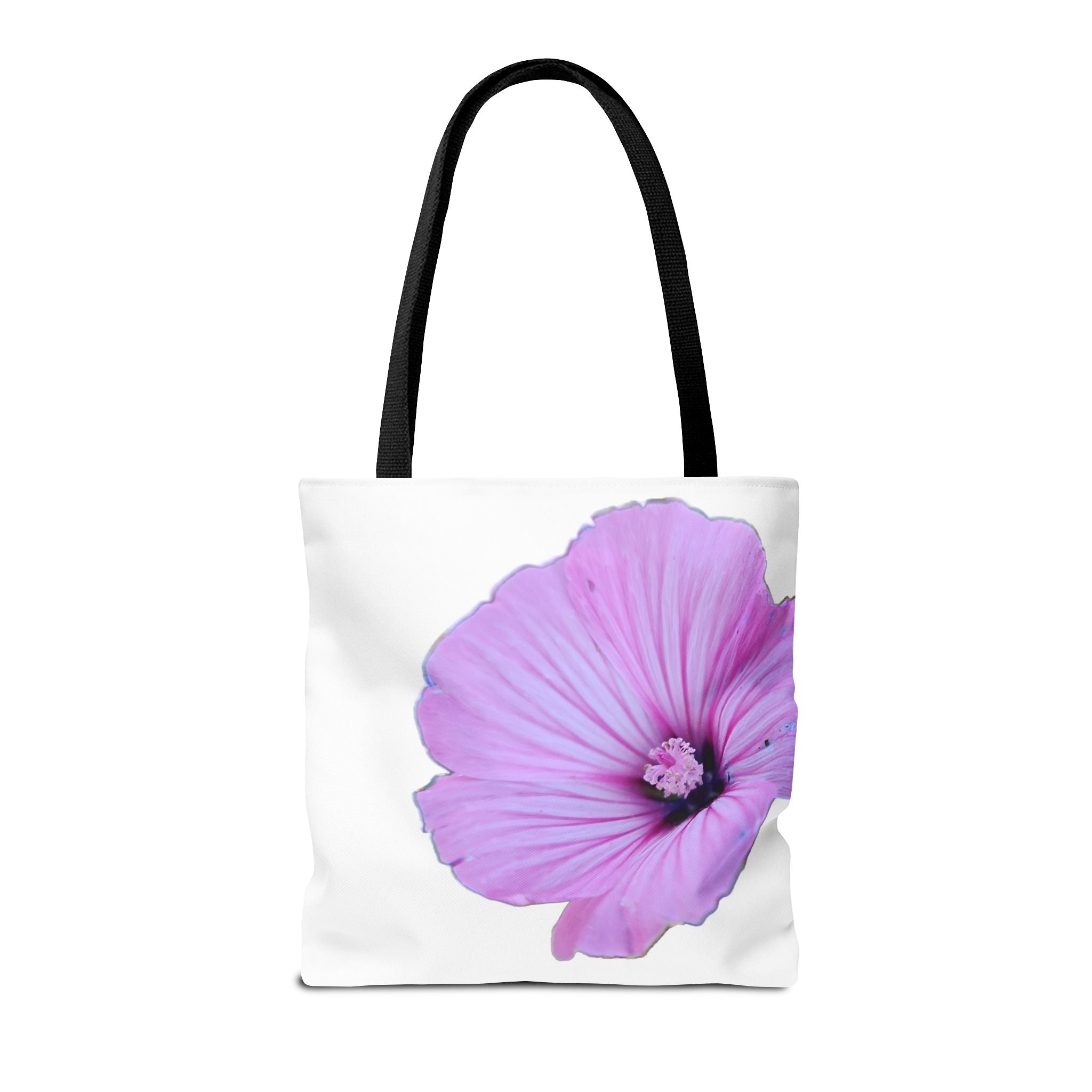 Floral Pink Hibiscus Tote Bag — Large Botanical Beach & Market Tote
