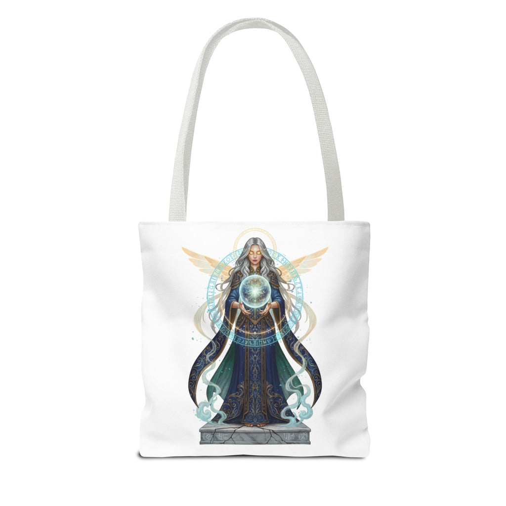 Mystic Oracle Tote Bag — Crystal Ball Seer Illustration