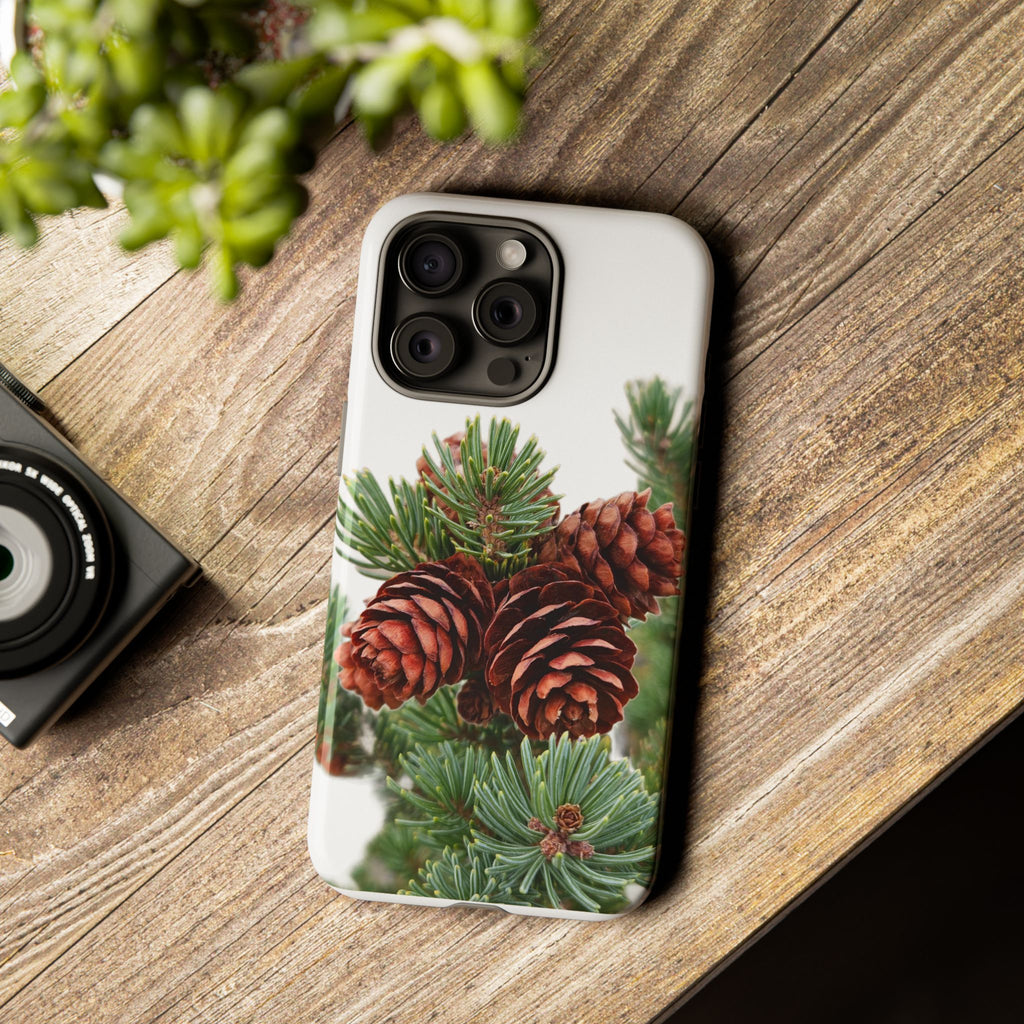 Pinecone Tough Phone Case — Protective Botanical Phone Cover