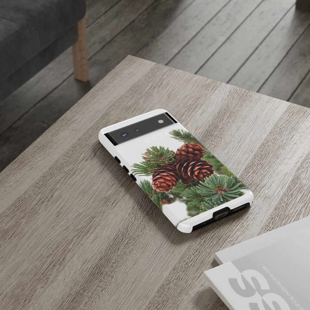 Pinecone Tough Phone Case — Protective Botanical Phone Cover