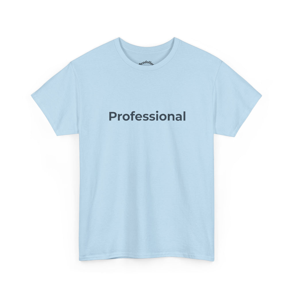 Professional T‑Shirt — Minimalist White Tee with 'Professional' Text