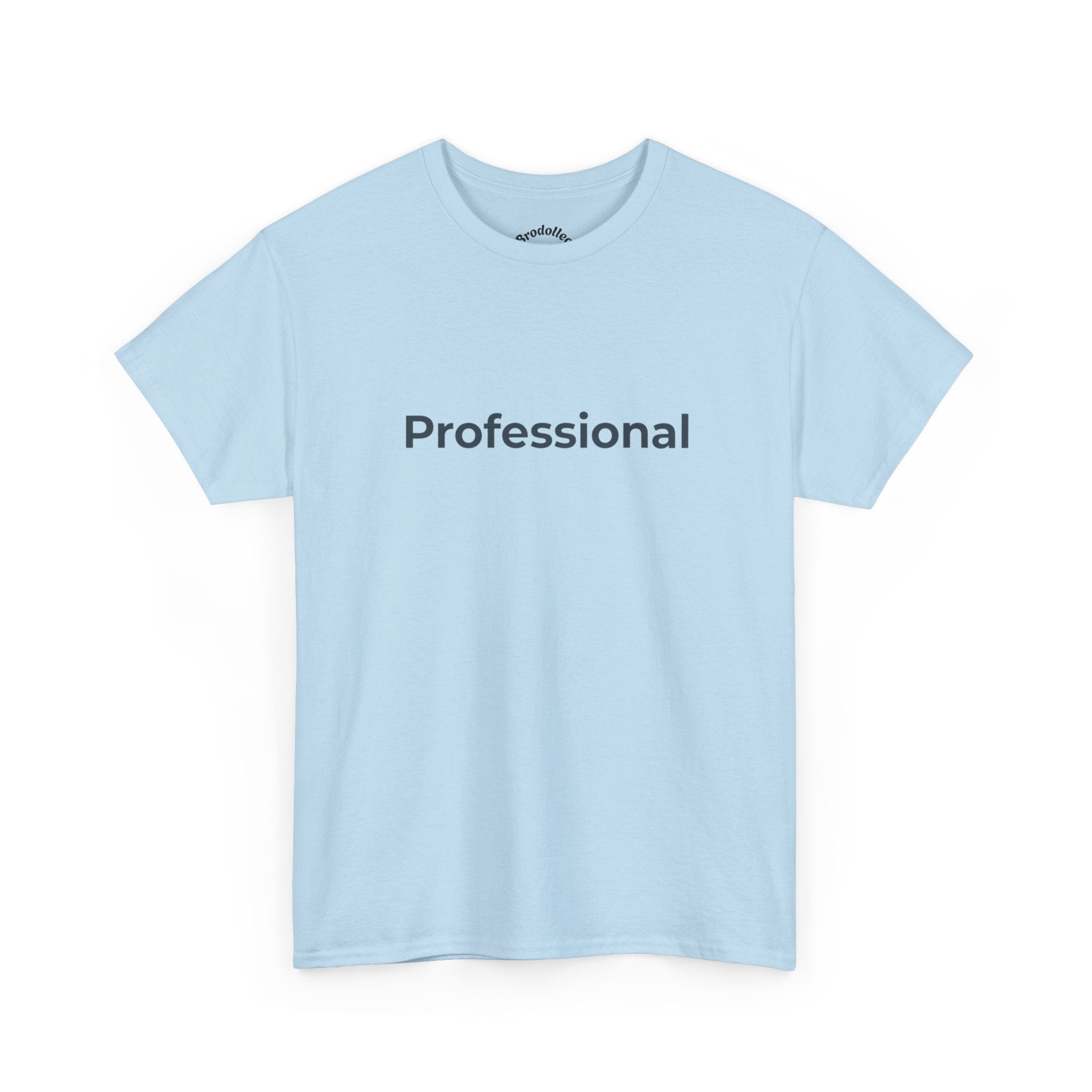 Professional T‑Shirt — Minimalist White Tee with 'Professional' Text
