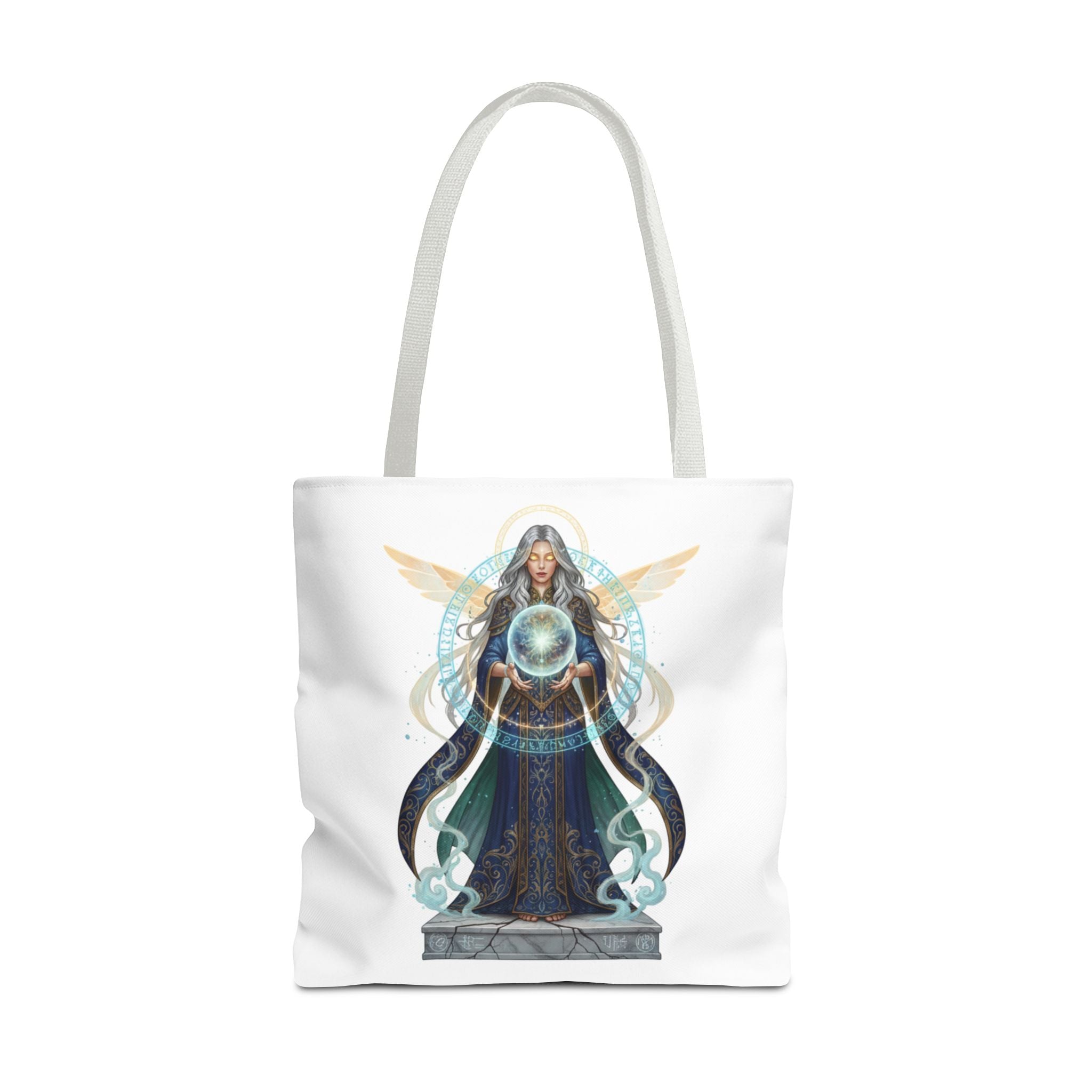 Mystic Oracle Tote Bag — Crystal Ball Seer Illustration