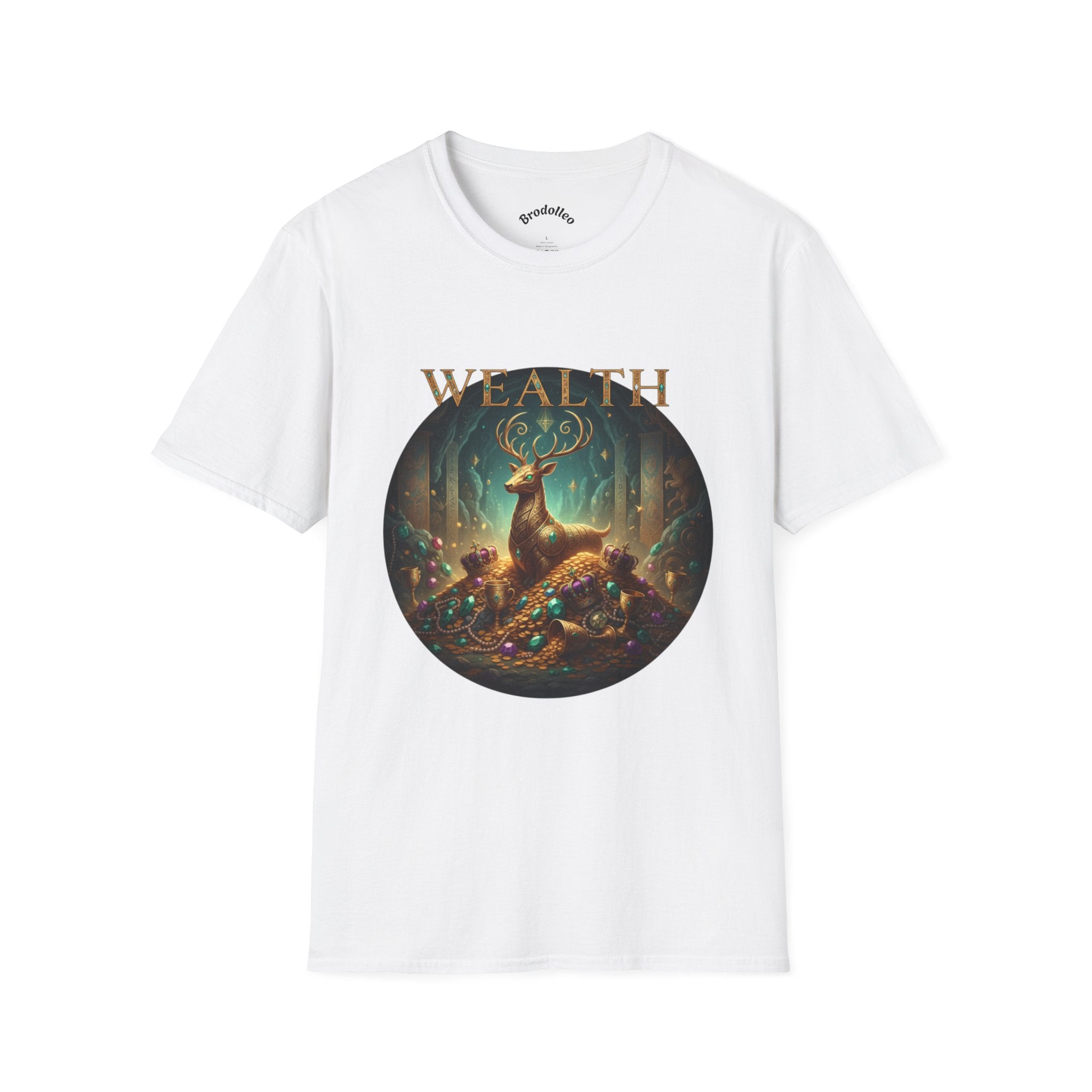 Wealth Deer Graphic T-Shirt — Mystical Forest Stag Design