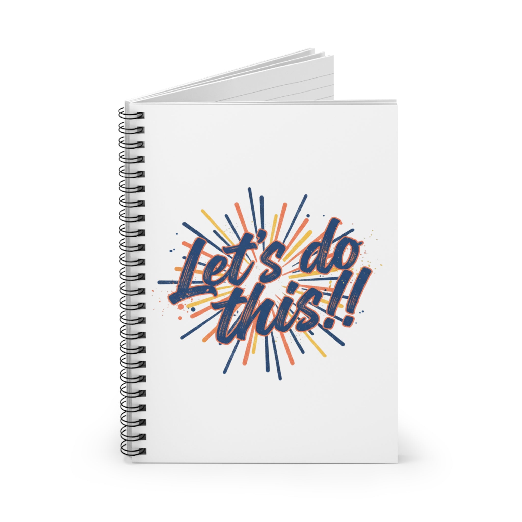 Let's Do This Spiral Notebook — Motivational Ruled Journal for Students & Professionals
