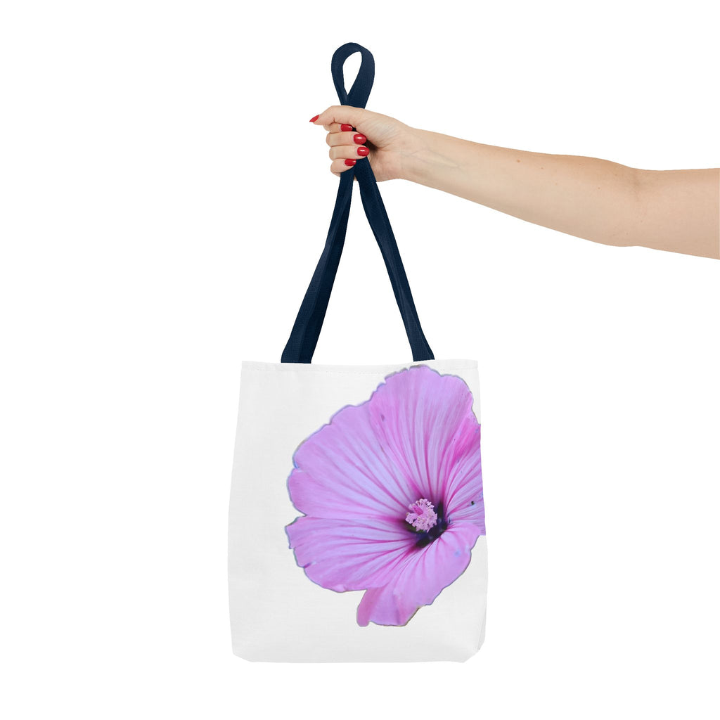 Floral Pink Hibiscus Tote Bag — Large Botanical Beach & Market Tote