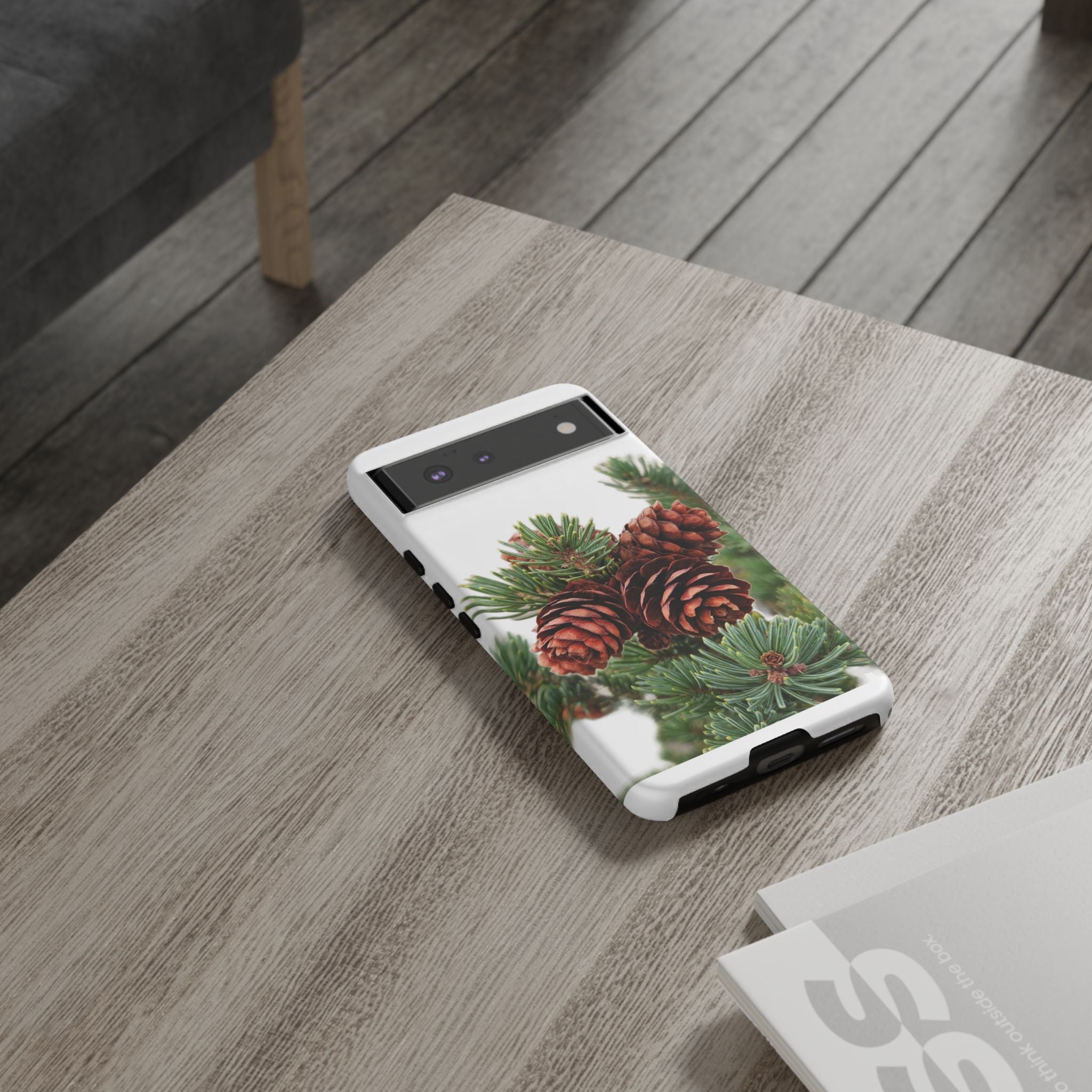 Pinecone Tough Phone Case — Protective Botanical Phone Cover