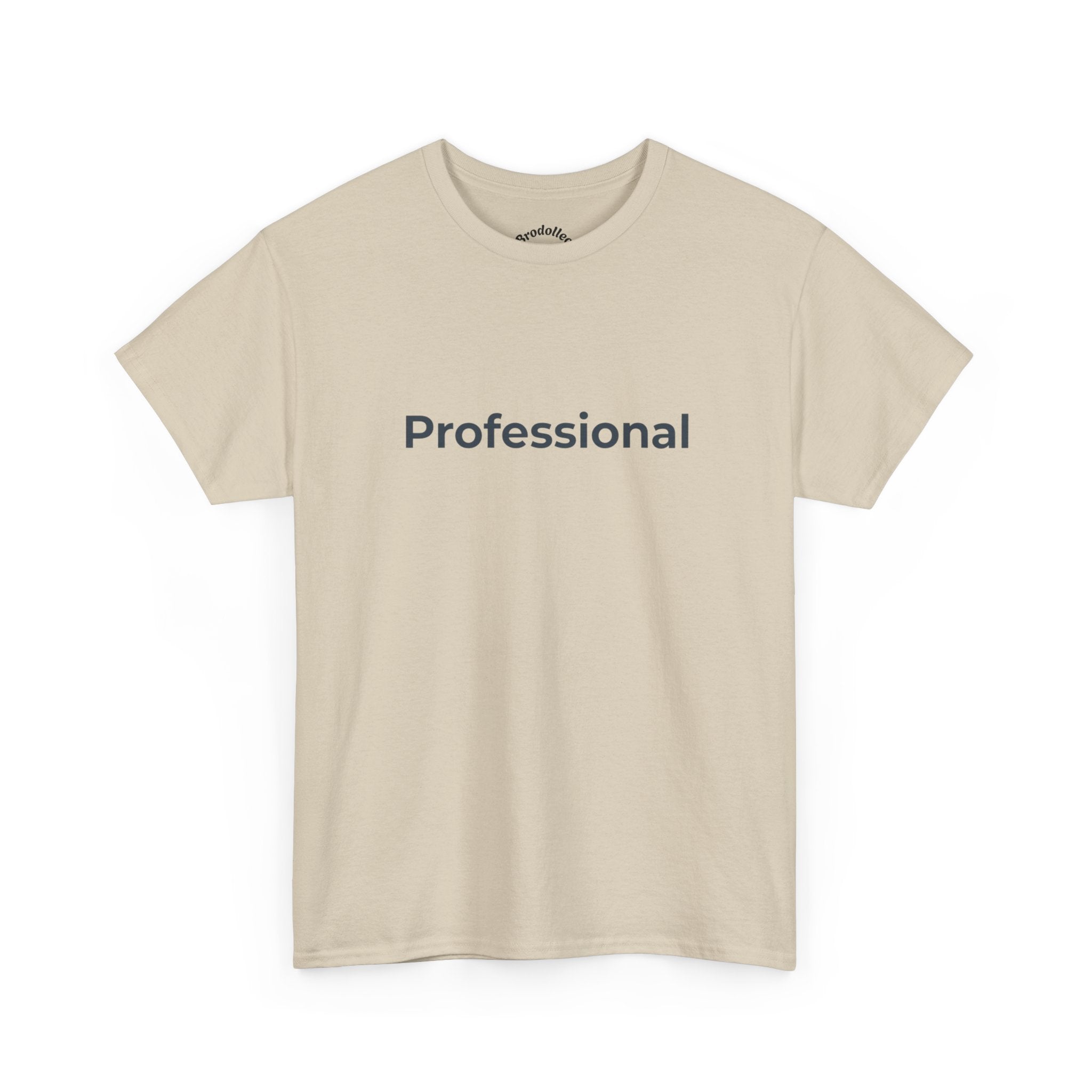 Professional T‑Shirt — Minimalist White Tee with 'Professional' Text