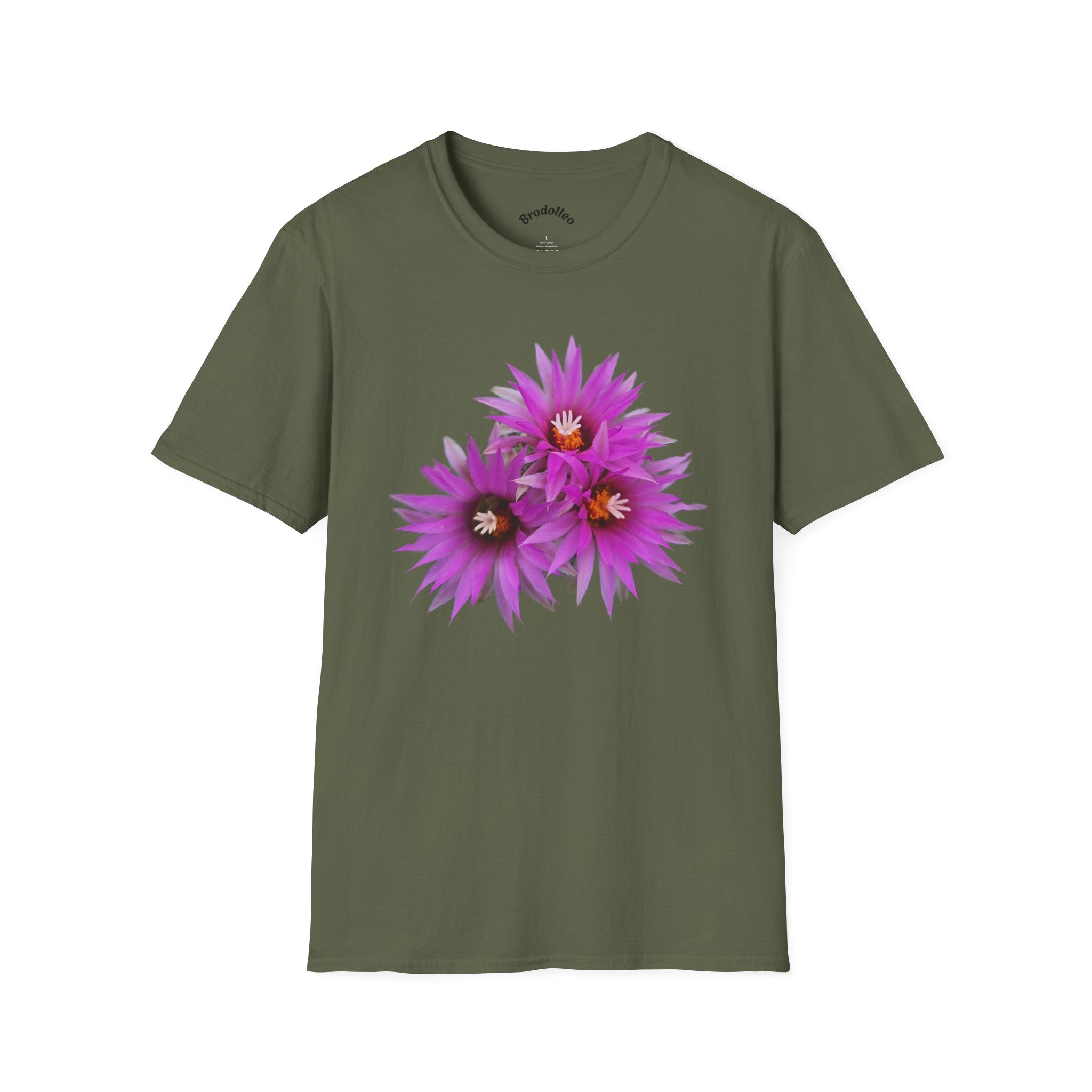 Purple Cactus Flower T-Shirt — Vibrant Desert Bloom Tee