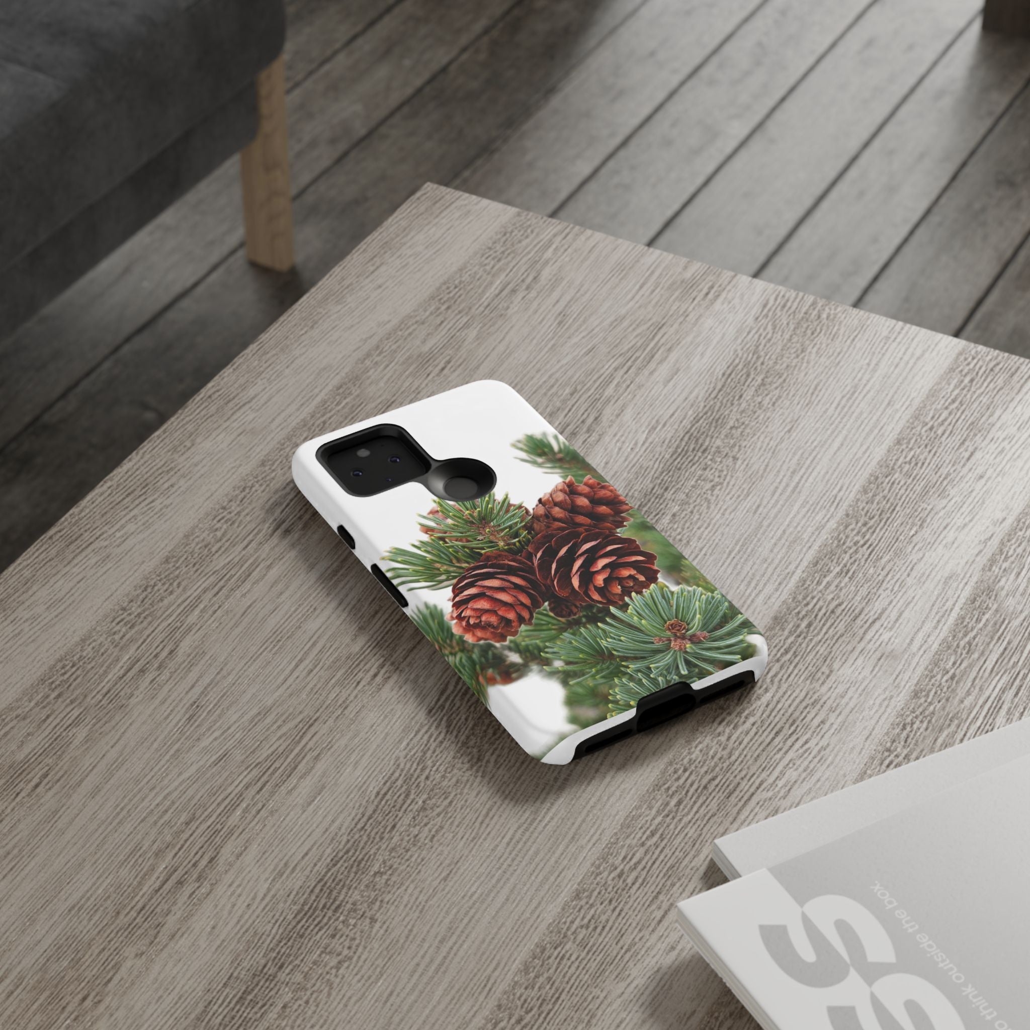 Pinecone Tough Phone Case — Protective Botanical Phone Cover