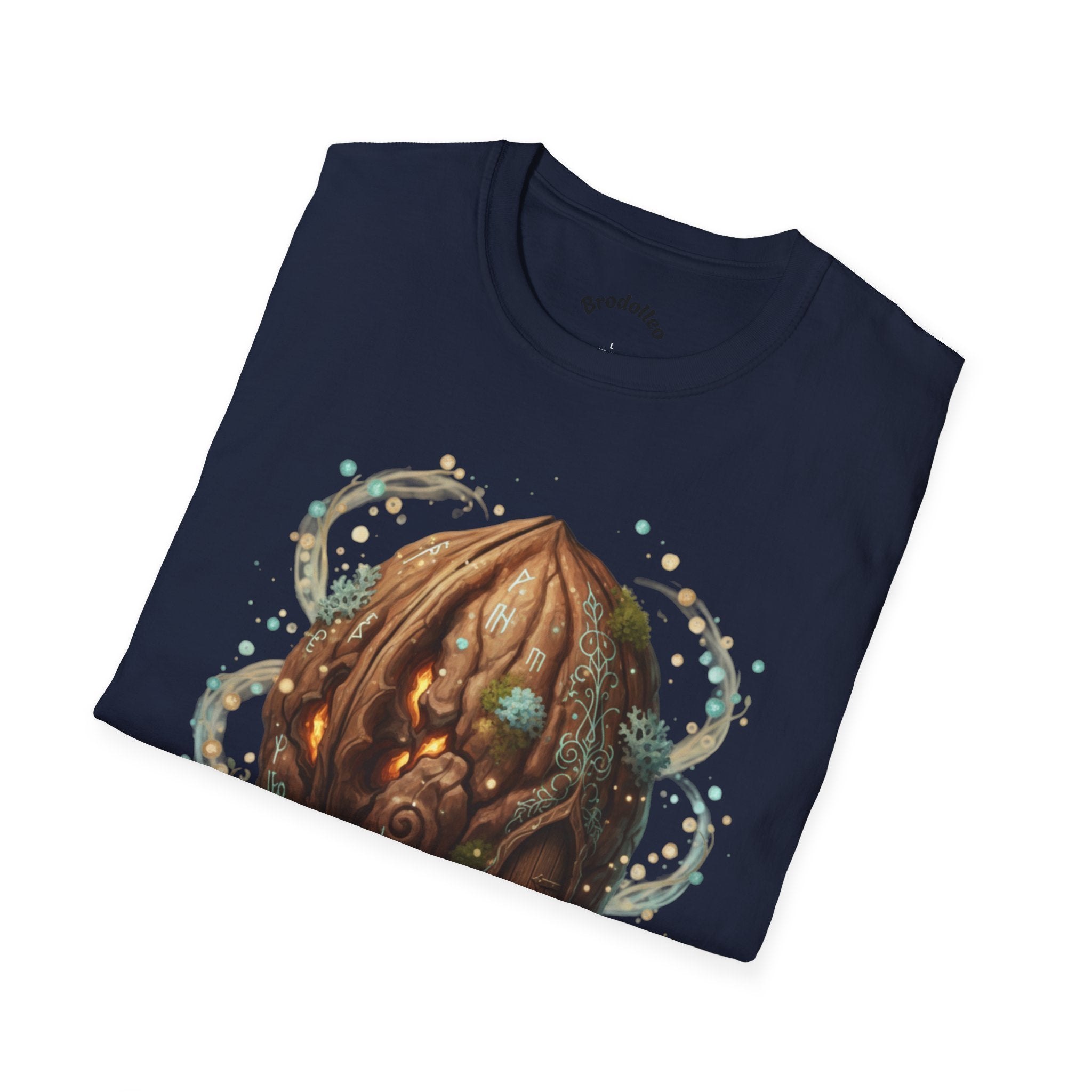 Mystic Walnut Orb T‑Shirt — Fantasy Nature Illustration