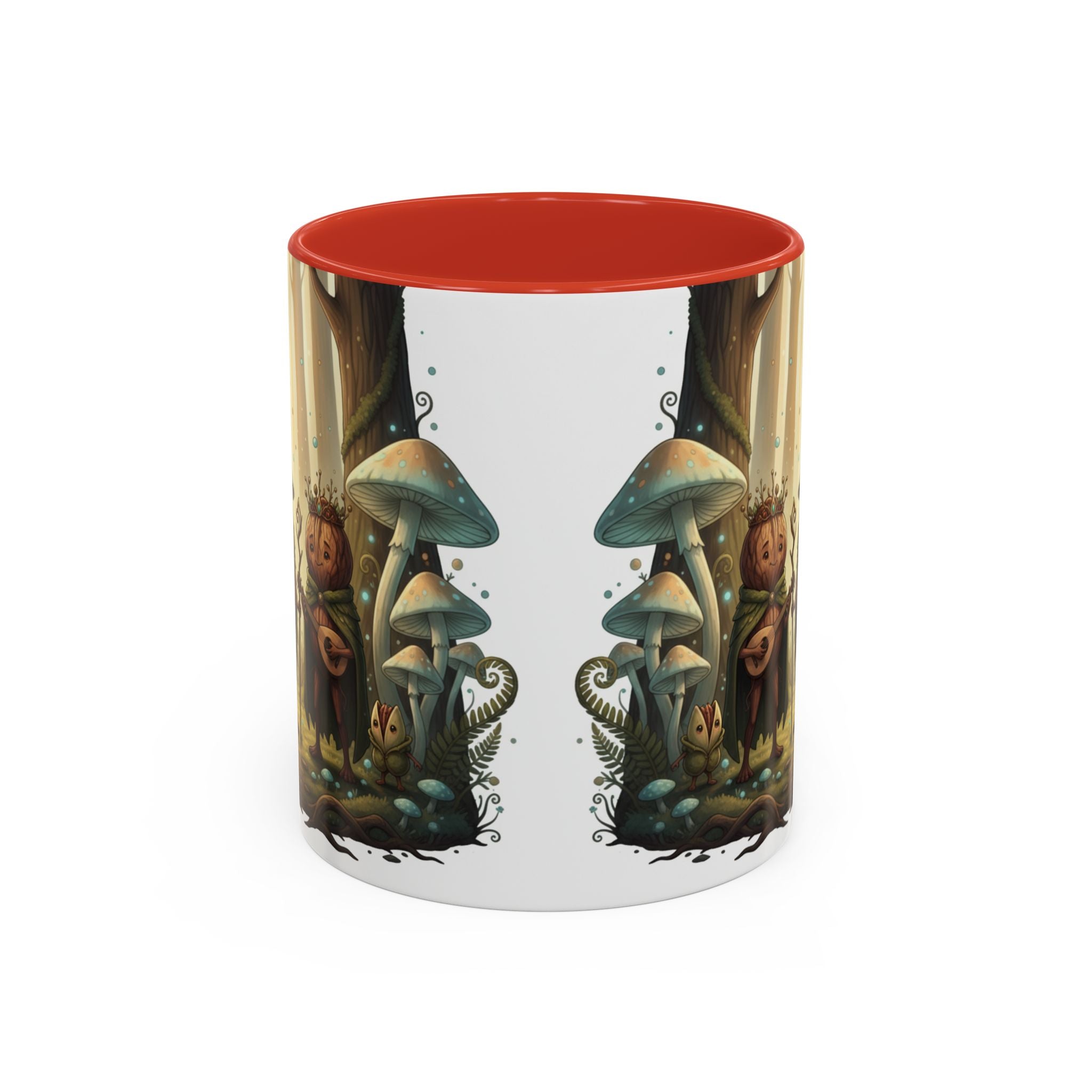 Whimsical Forest Mushroom Mug — Cute Woodland Gnome Coffee Cup