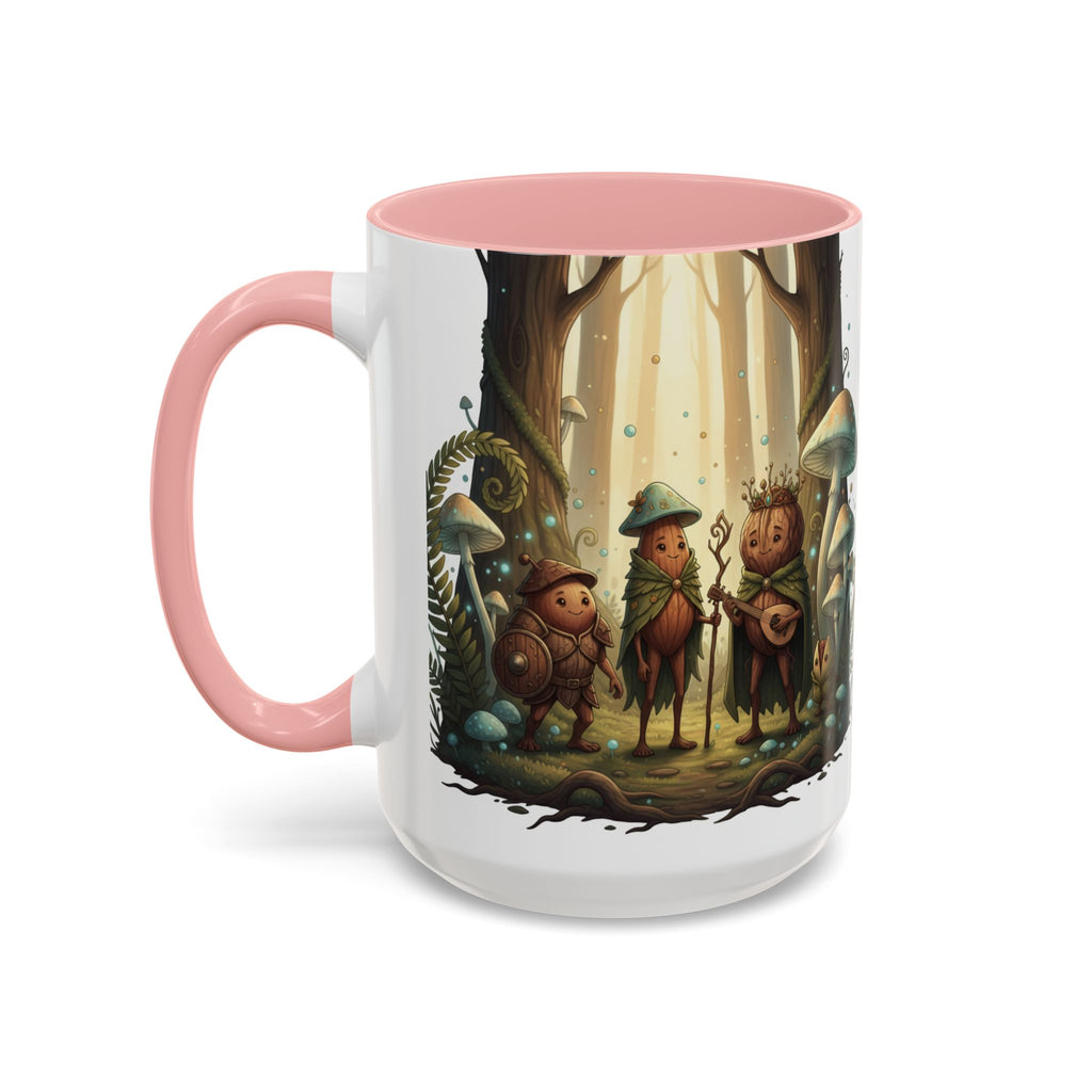 Whimsical Forest Mushroom Mug — Cute Woodland Gnome Coffee Cup