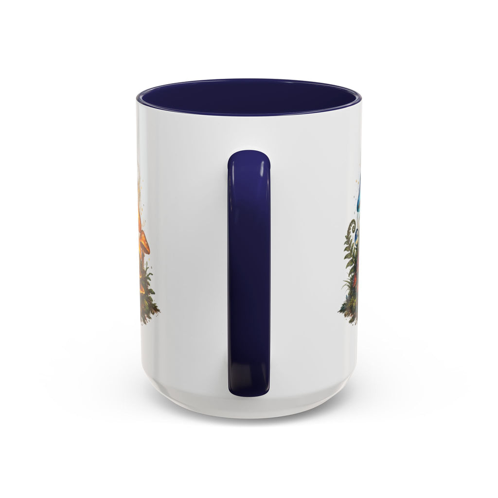 Colorful Fantasy Mushroom Coffee Mug — Accent Ceramic 11/15oz